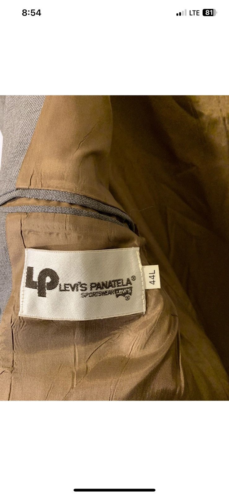 Levi's Vintage Clothing Rare Vintage panatela mens sz 44L brown blazer western Size 44L - 2 Thumbnail
