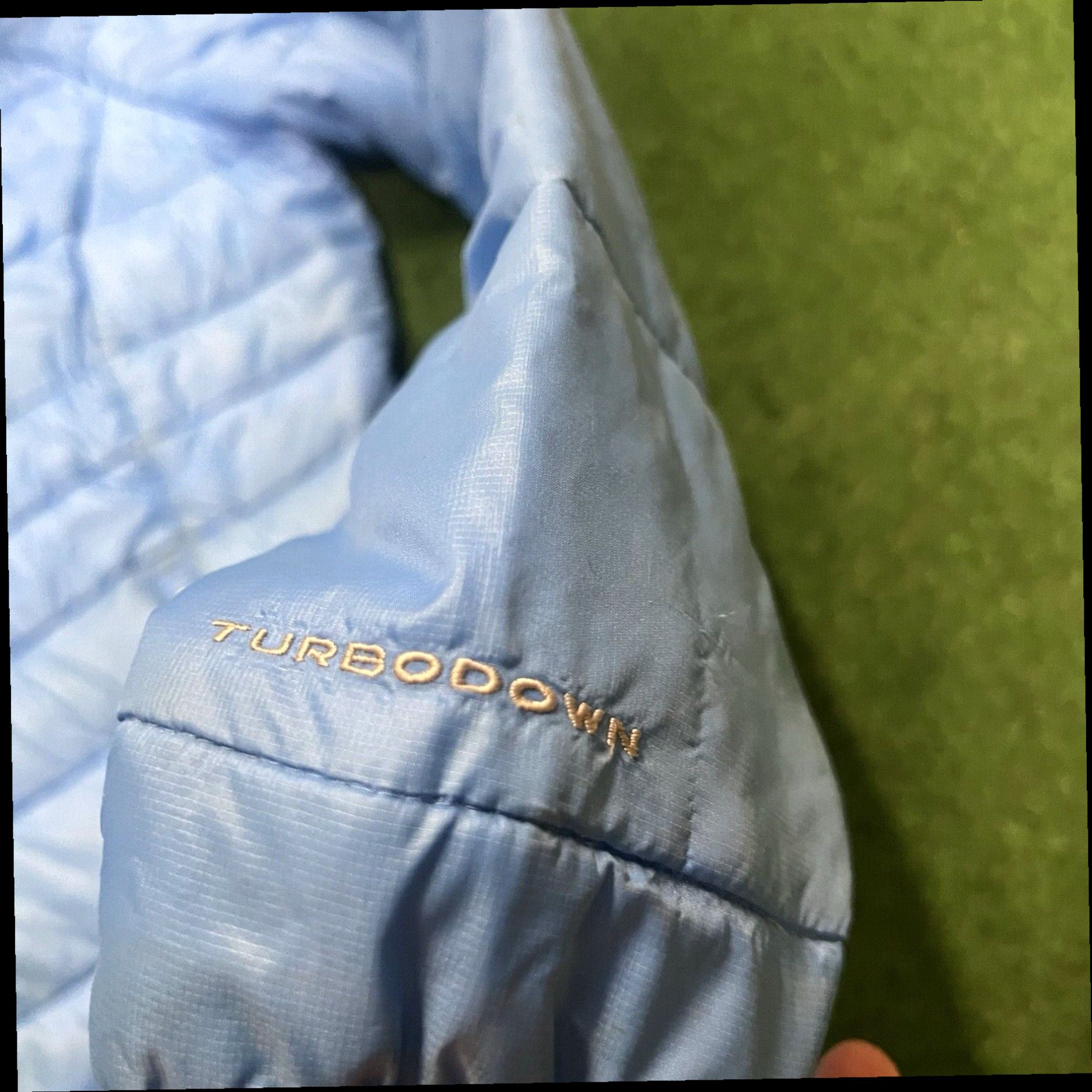 Vintage Columbia Jacket Women’s Larg Blue Full Zip Logo Omni Heat Turbo Down Puffer Coat Size L / US 10 / IT 46 - 5 Thumbnail