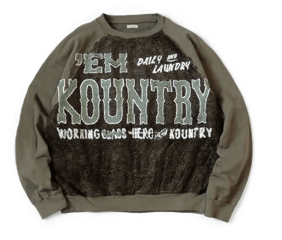 Kapital KAPITAL Fur Grizzly EM KOUNTRY Sweatshirt Size US M / EU 48-50 / 2 - 1 Preview