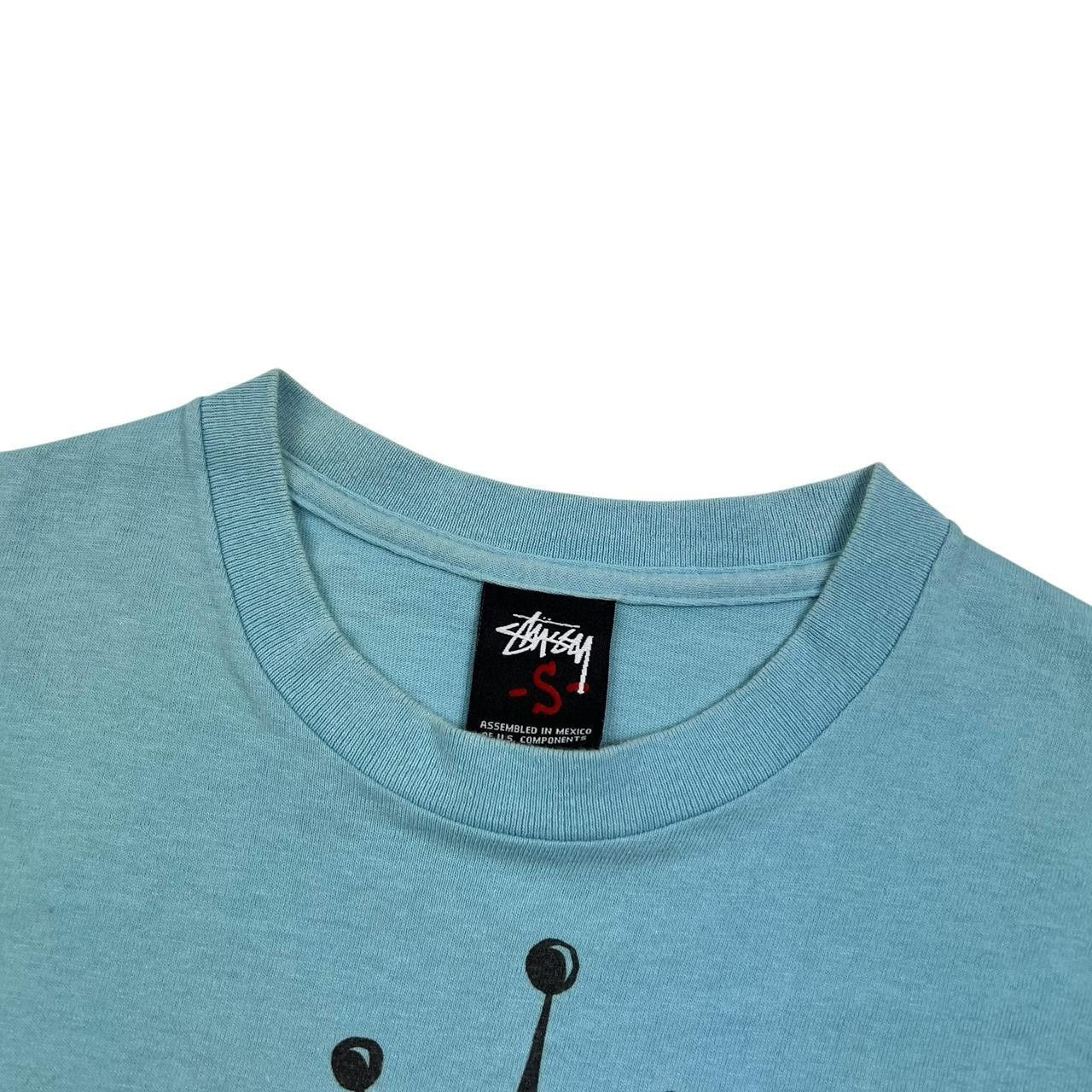 Stussy Vintage 2000s Stussy Skull T-Shirt Blue - Small Size US S / EU 44-46 / 1 - 3 Thumbnail