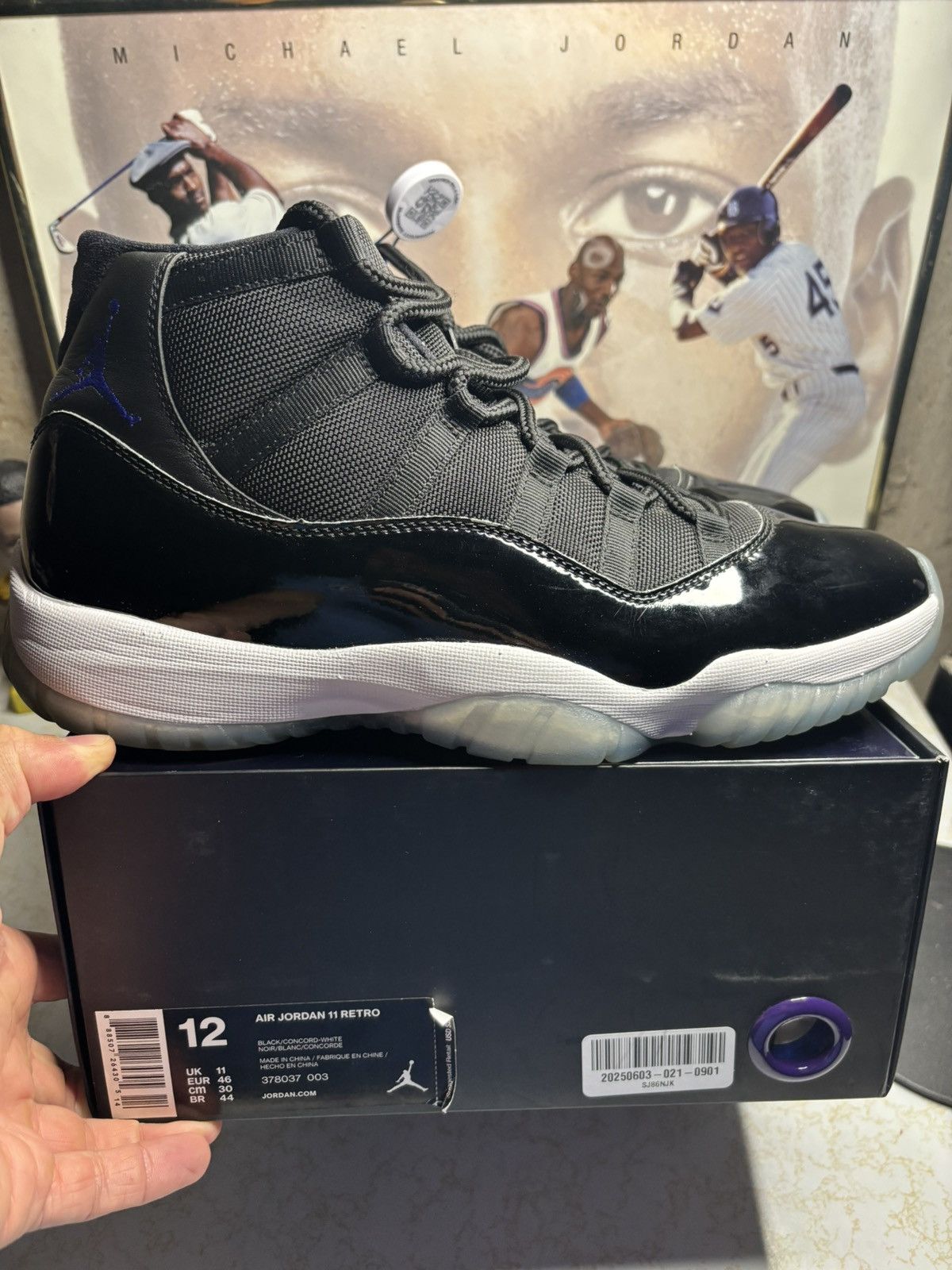 Jordan Brand Jordan Retro 11 ‘space jam’ Size US 12 / EU 45 - 1 Thumbnail