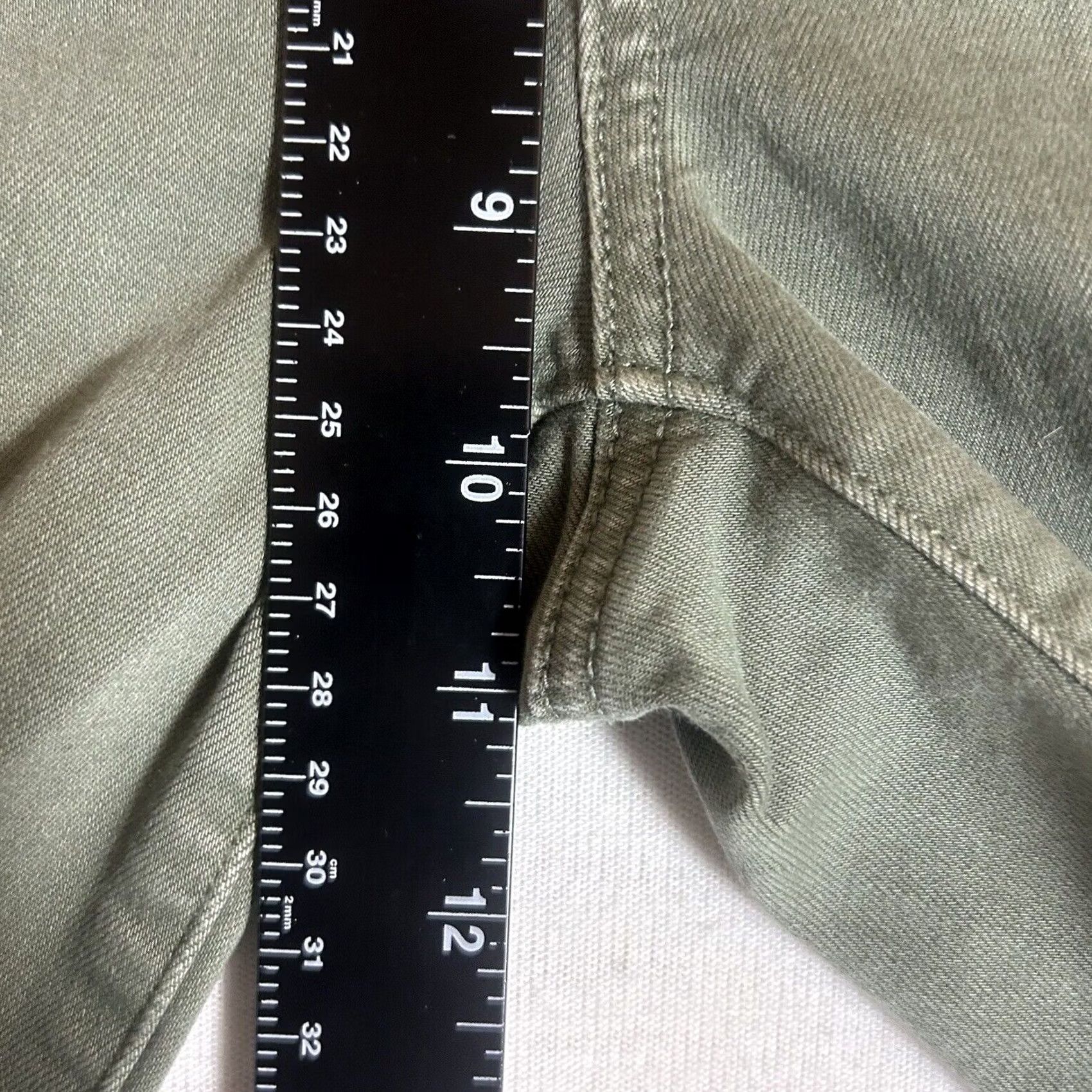 American Eagle Outfitters American Eagle Outfitters Super Stretch X Hi-Rise Jeggings Size 6 Green Jeans Size 28" / US 6 / IT 42 - 6 Thumbnail