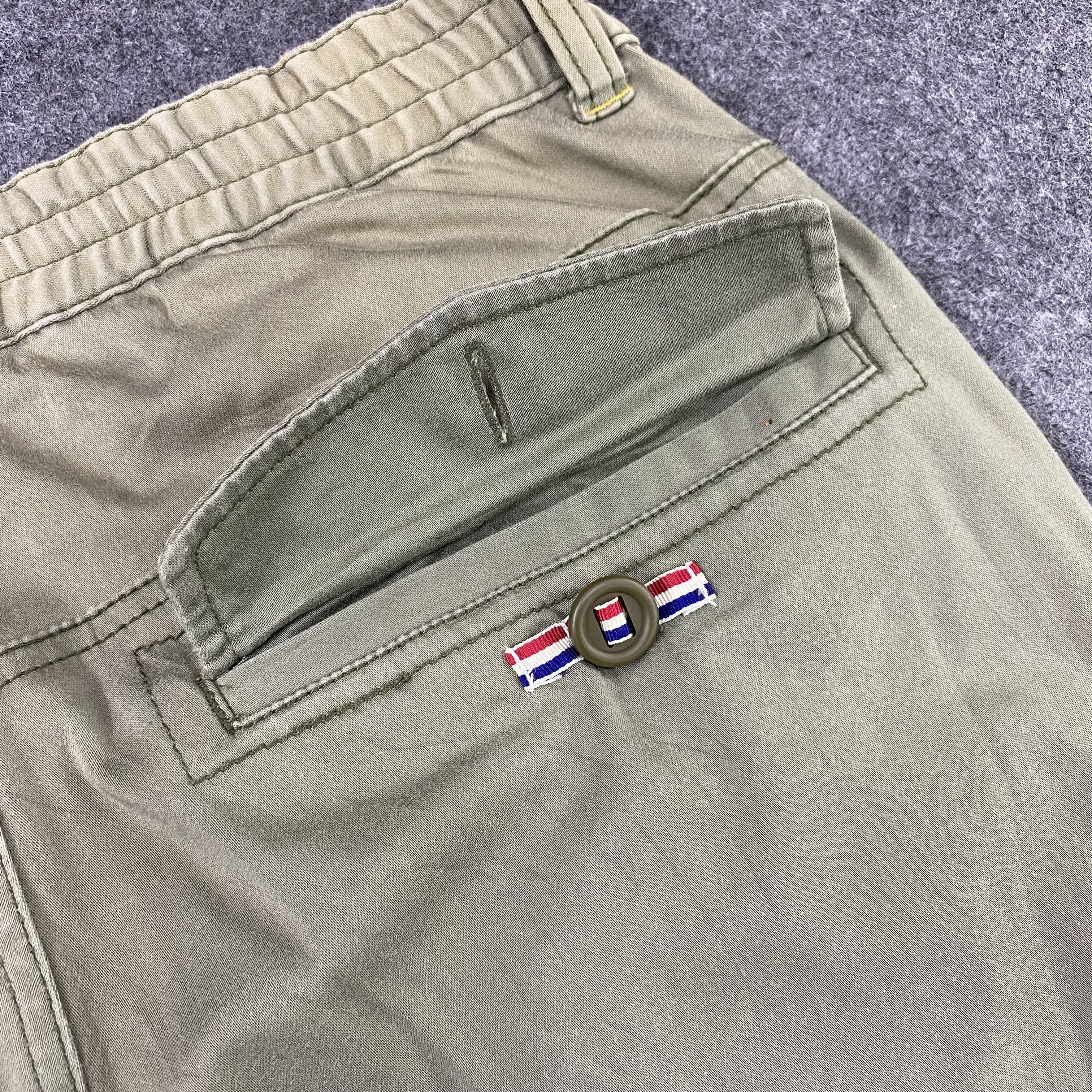 Japanese Brand × Vintage BLUE CROSS FADED GREEN CARGO PANTS -C026 Size US 32 / EU 48 - 8 Thumbnail