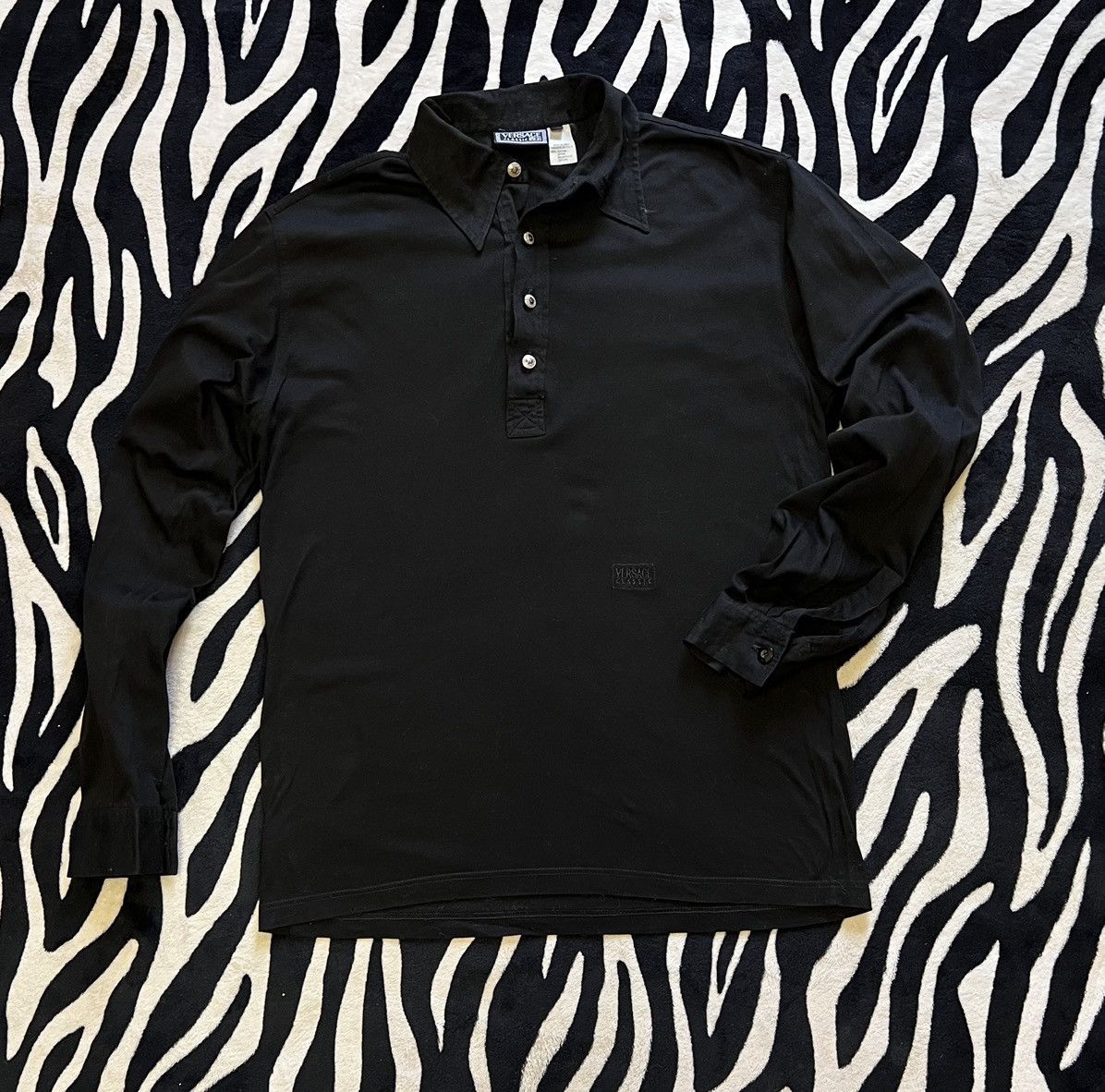 Versace × Versace Jeans Couture Versace Polo long sleeve t-shirt buttons classic v2 shirt Size US M / EU 48-50 / 2 - 1 Thumbnail