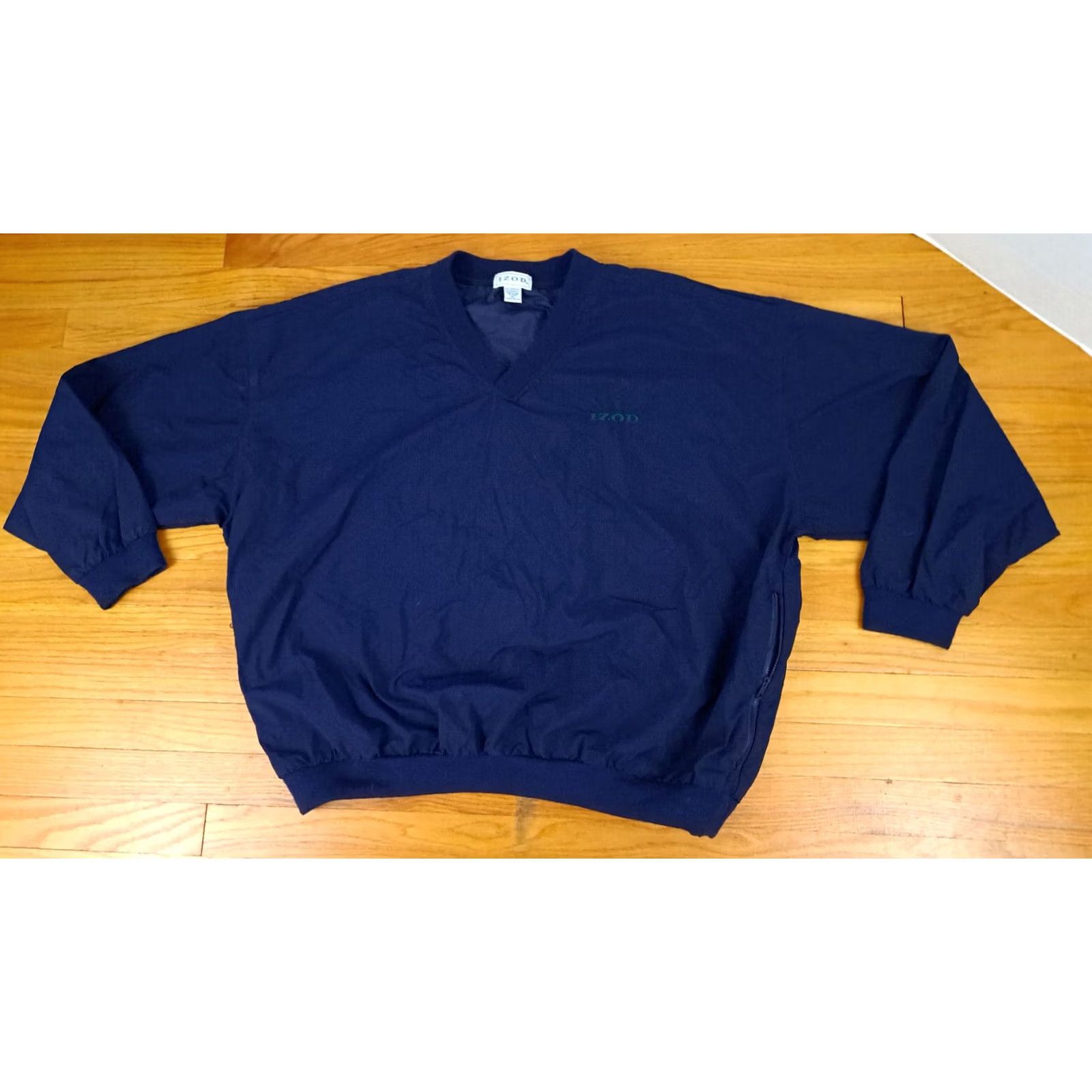 Izod IZOD Nylon Windbreaker Jacket XL Blue Unisex Adults Golf Size US XL / EU 56 / 4 - 2 Thumbnail