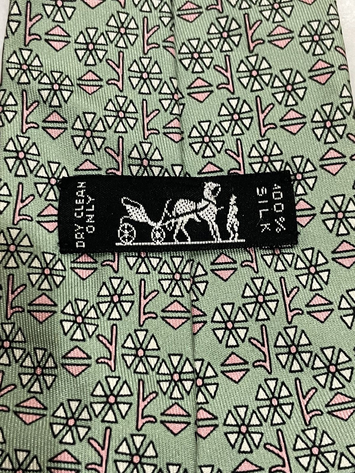 Hermes Vintage Hermes Silk Tie Size ONE SIZE - 2 Thumbnail