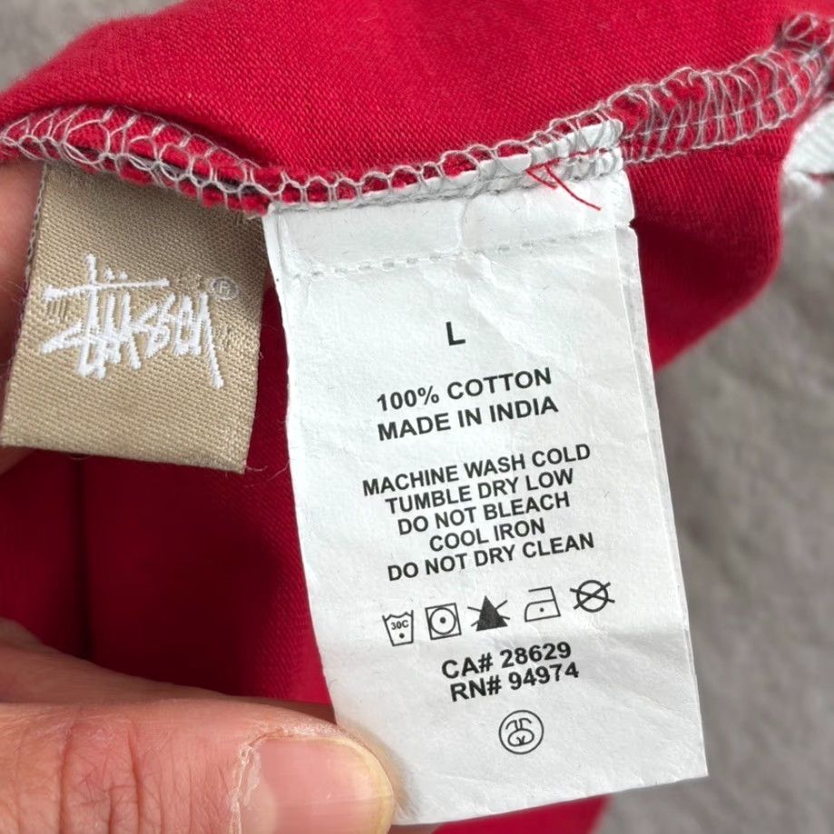 Spell Stussy Rugby Shirt Spell Out Logo Hoodie Multicolor Grey Black Red Colorblock Men L Hoodie Size US L / EU 52-54 / 3 - 7 Thumbnail
