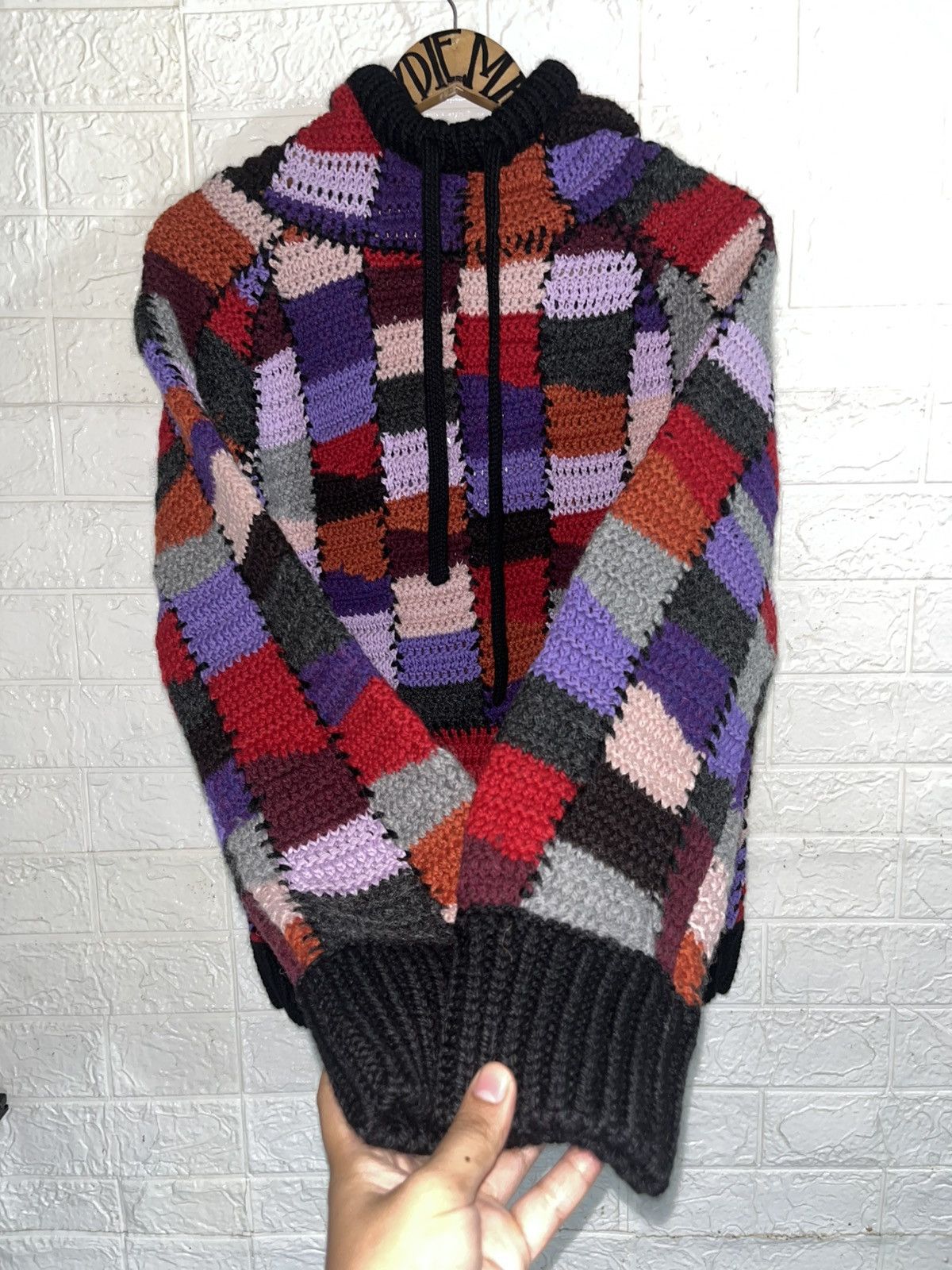 Marni MARNI CREWNECK CROCHET MULTICOLOR SWEATER Size US S / EU 44-46 / 1 - 2 Thumbnail