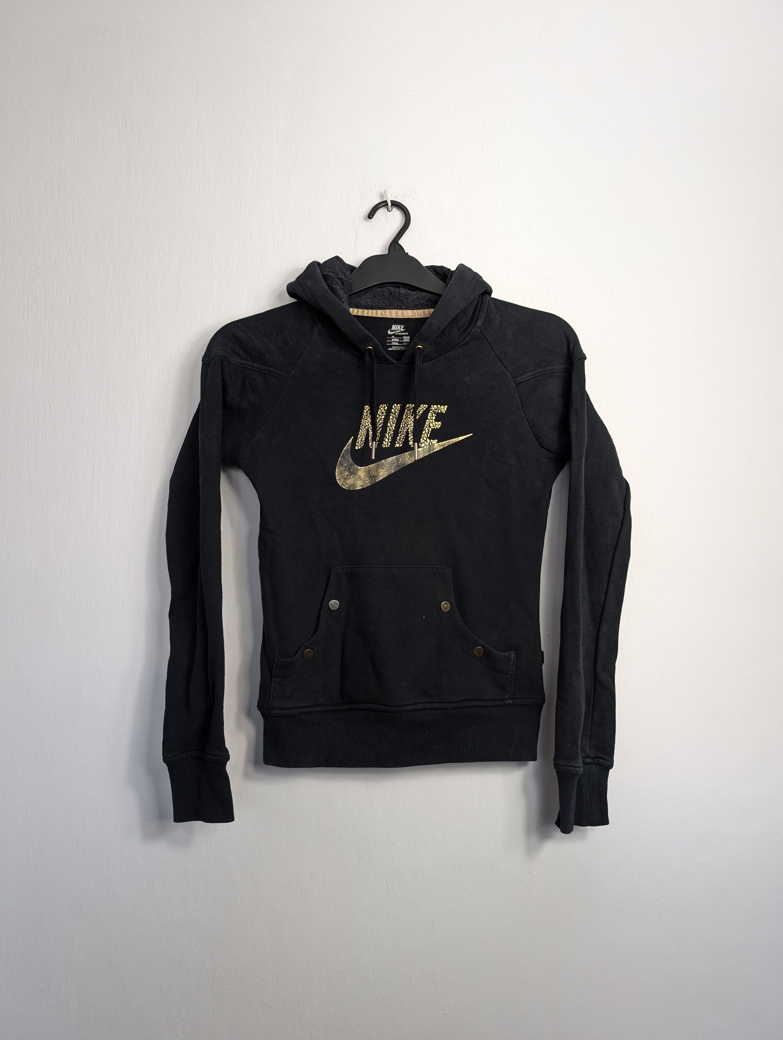 Nike Nike Sportswear Hoodie Black Gold Elephant Print Y2K Retro Size XS / US 0-2 / IT 36-38 - 1 Thumbnail