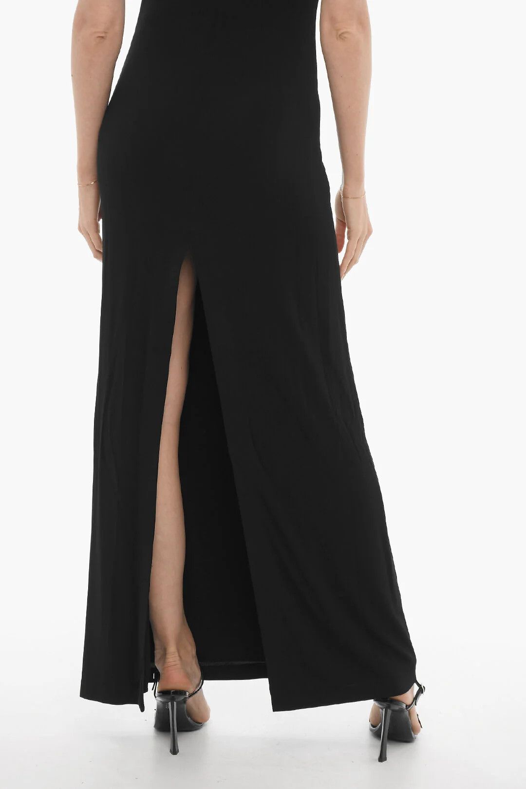 Ambush Design og1mm0426 Solid-Color Long Dress in Black Size S / US 4 / IT 40 - 4 Thumbnail