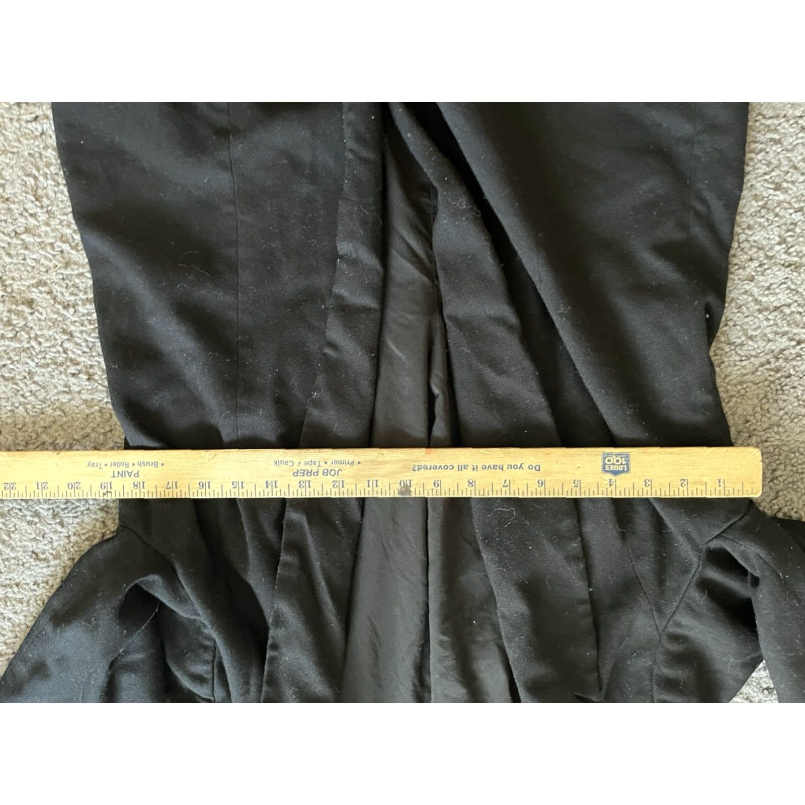 White House Black Market WHITE HOUSE BLACK MARKET Jacket 12 Black Open Front Collared Long Sleeves Size XL / US 12-14 / IT 48-50 - 4 Thumbnail