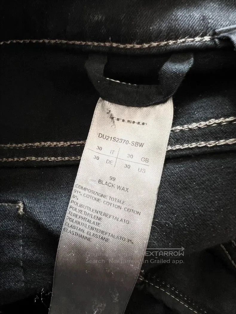 Rick Owens Drkshdw Rick Owens Drkshdw Waxed Double-Ring Pants. Size US 30 / EU 46 - 5 Thumbnail