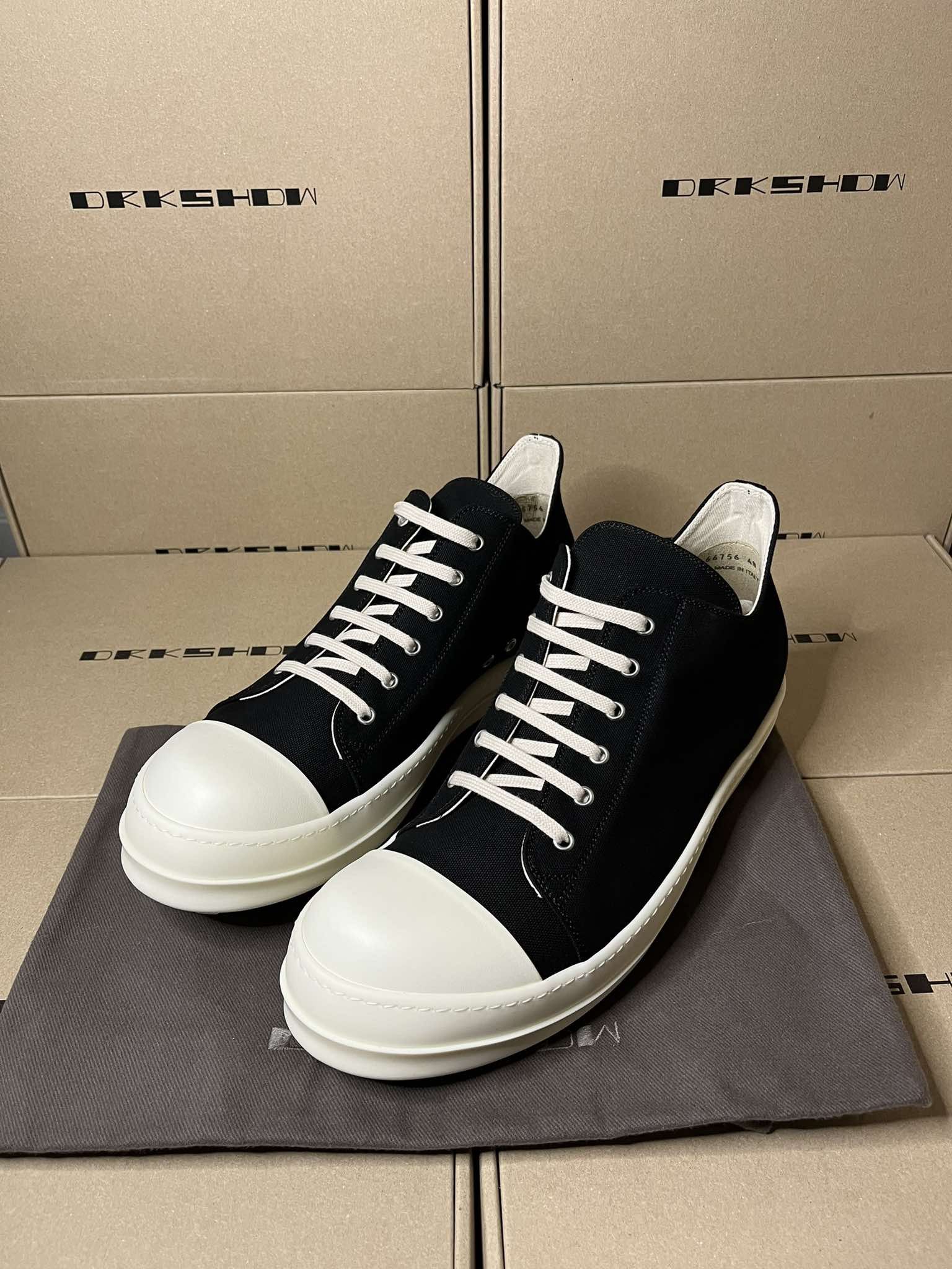 Rick Owens Drkshdw Rick Owens Drkshdw Ramones Low Sneaks Size US 8 / EU 41 - 5 Thumbnail