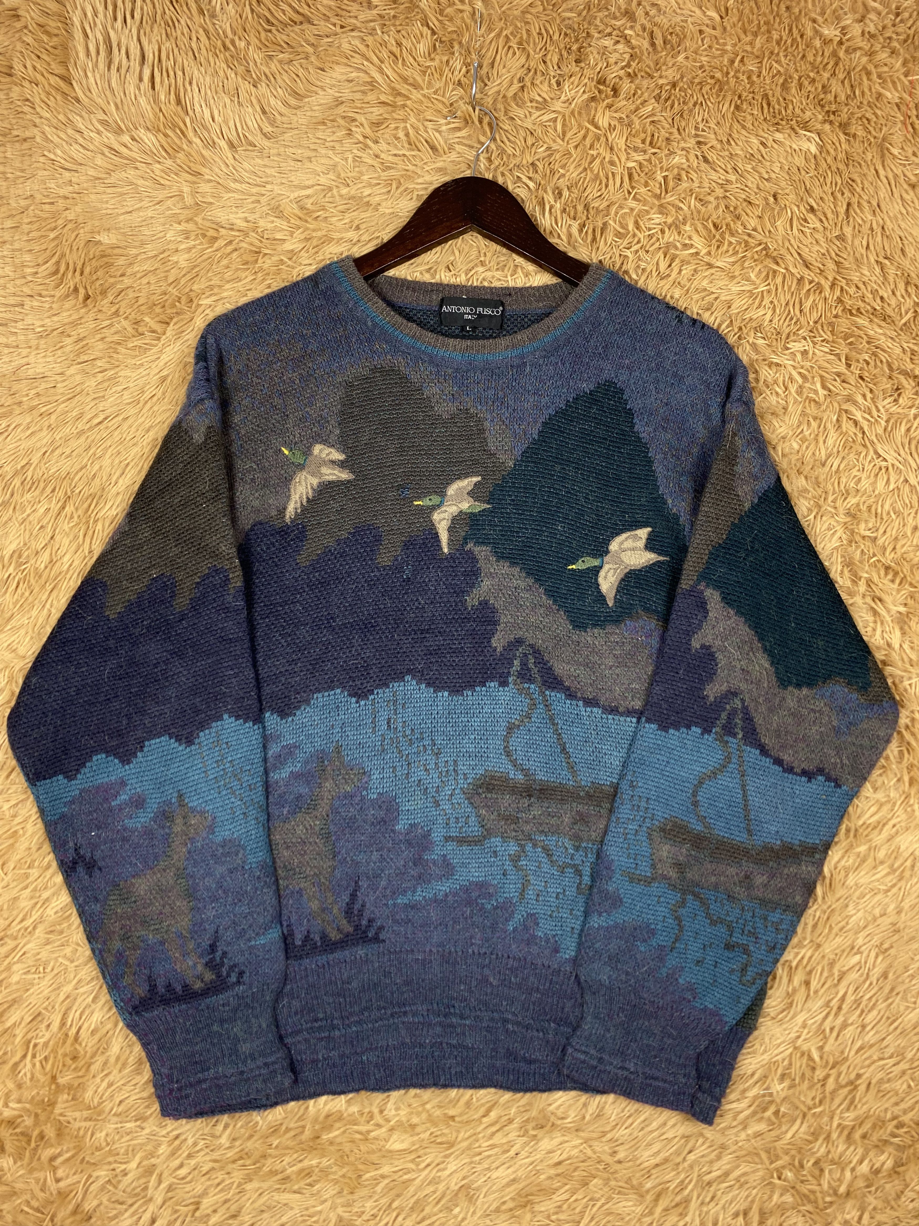 Vintage Vintage Antonia Fusco Knitwear DJ0884 Size US L / EU 52-54 / 3 - 4 Thumbnail