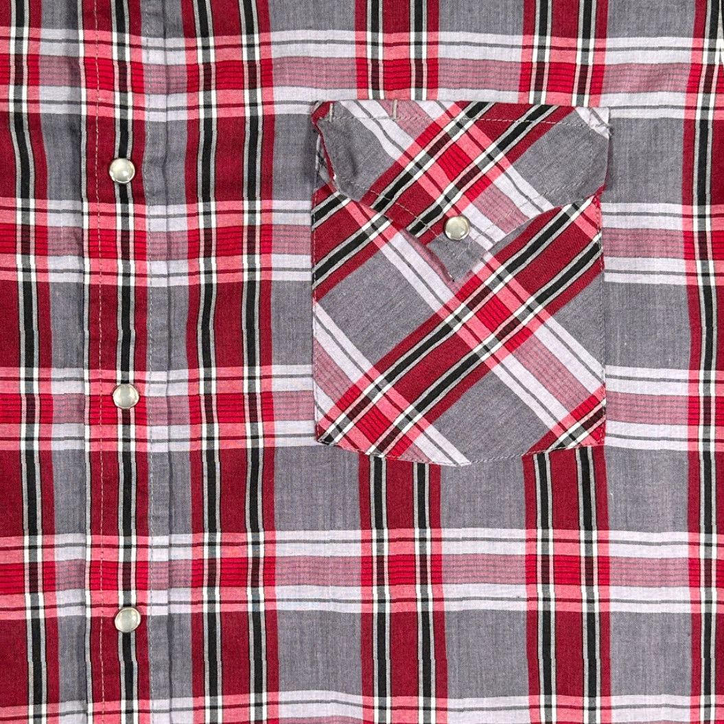 Vintage VINTAGE Ely Cattleman Western Shirt Red Plaid Pearl Snap XXL XL Short Sleeve Mens Size US XL / EU 56 / 4 - 5 Thumbnail