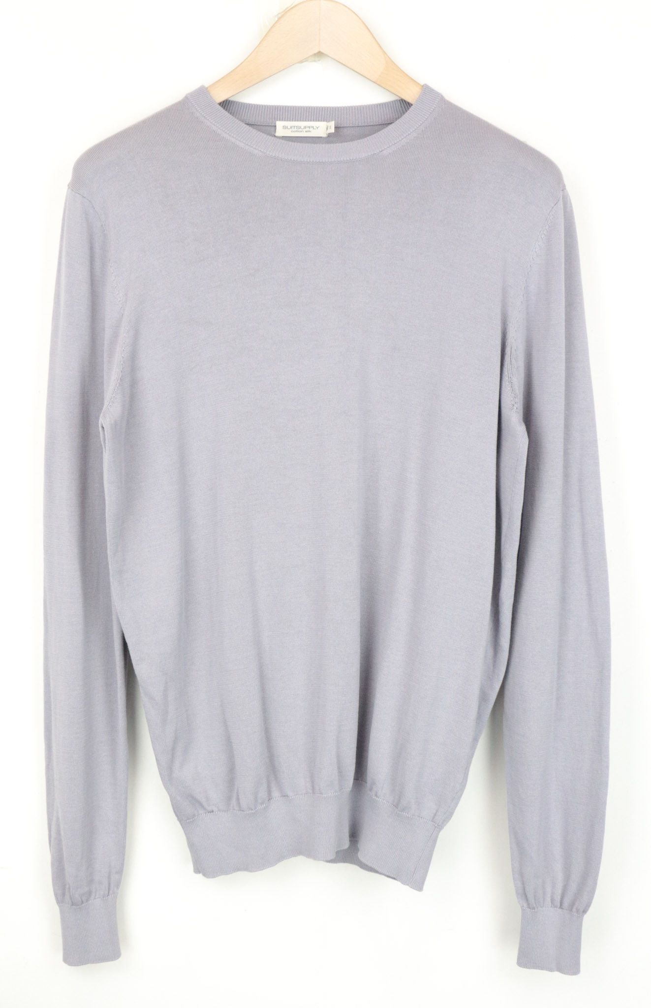 Suitsupply S Lilac Cotton Silk Sweater 68010 Size US S / EU 44-46 / 1 - 1 Thumbnail