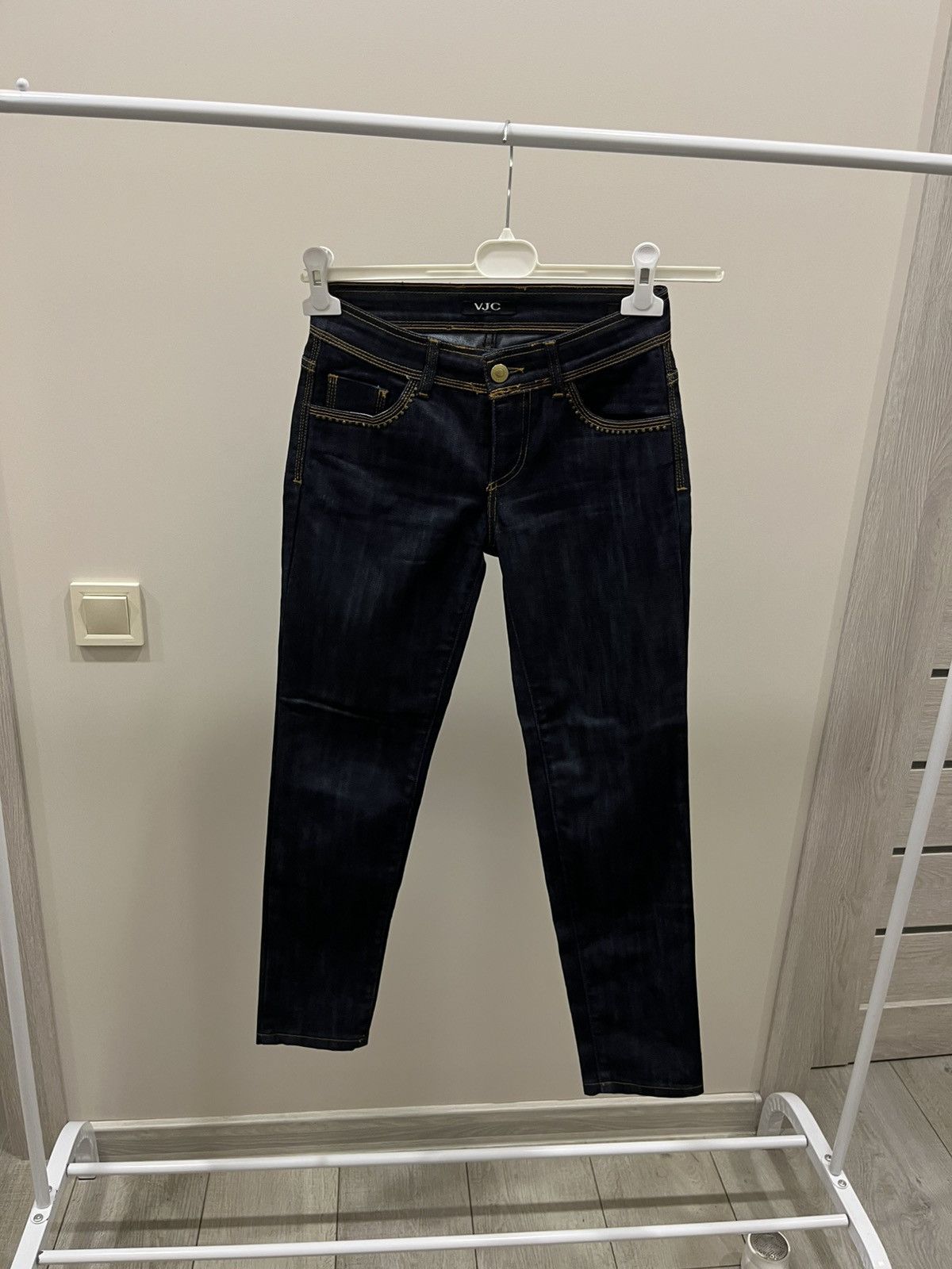 Versace Vintage Versace Jeans Couture slim leg Blue jeans 25 Size 27" / US 4 / IT 40 - 1 Thumbnail