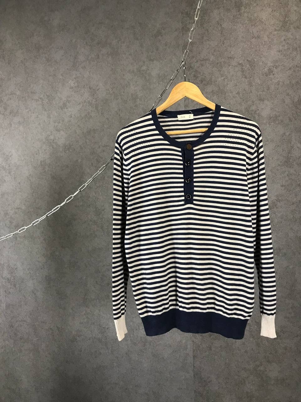 Folk Folk striped sweatshirt Size US S / EU 44-46 / 1 - 1 Thumbnail