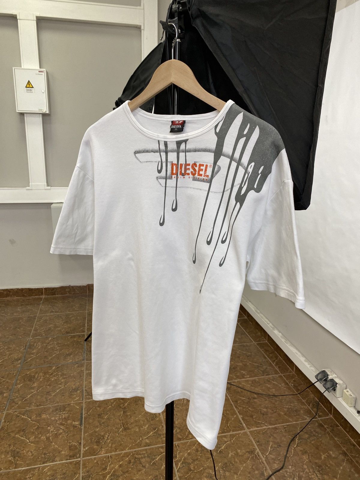 Diesel Vintage Diesel T-Shirt Big Logo Y2K Black 90s | Grailed