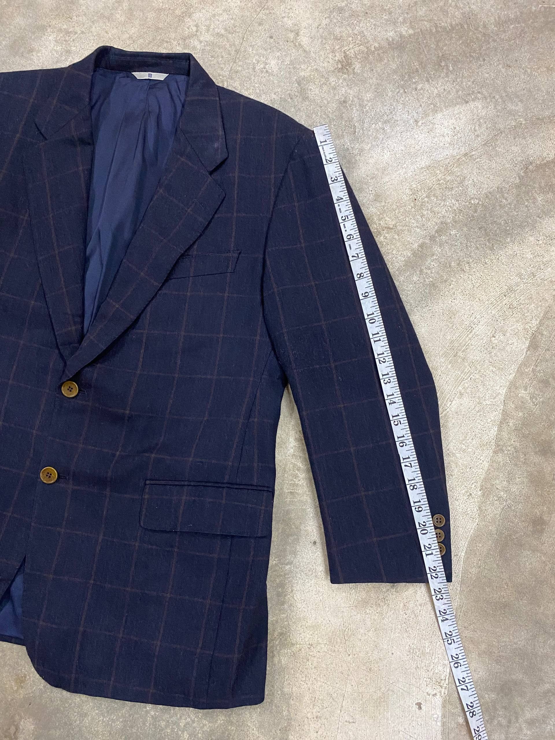 Givenchy Vintage Givenchy Plaid Blazer Jacket Size 40R - 10 Thumbnail