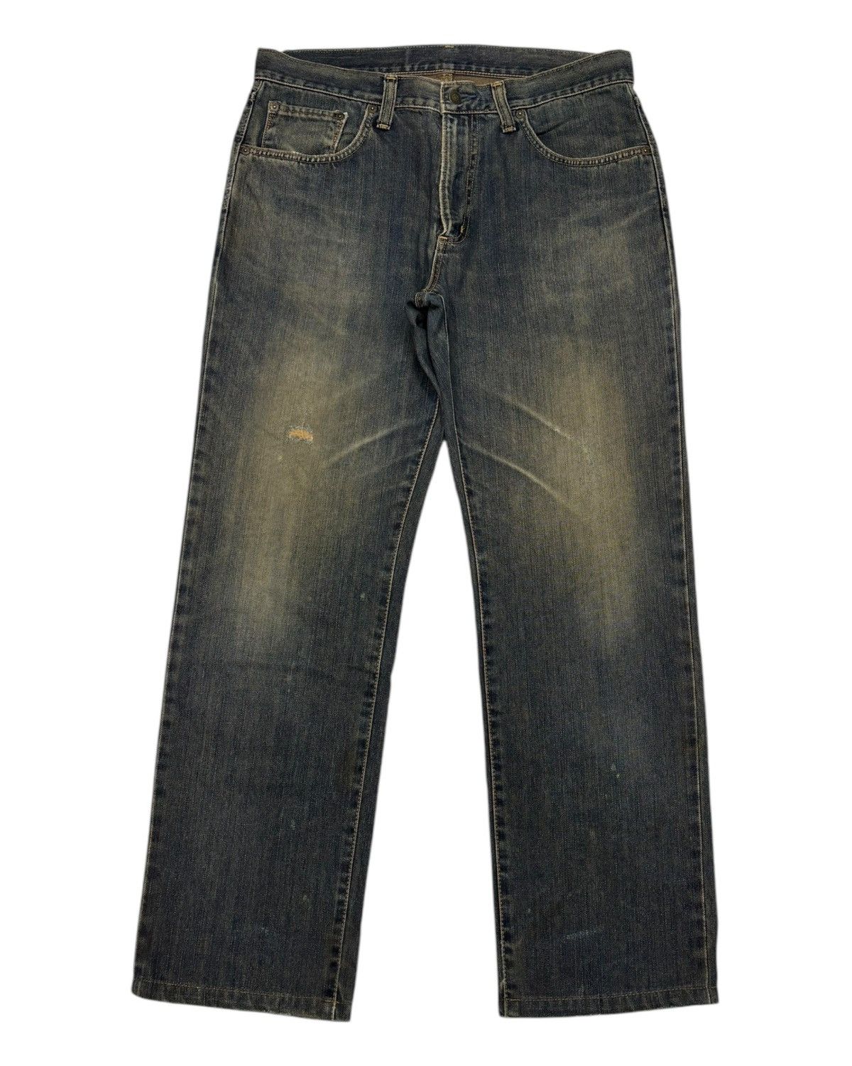 Edwin 🔥DISTRESSED DENIM EDWIN 404 MUD WASH REGULAR BAGGY JEANS Size US 36 / EU 52 - 5 Thumbnail