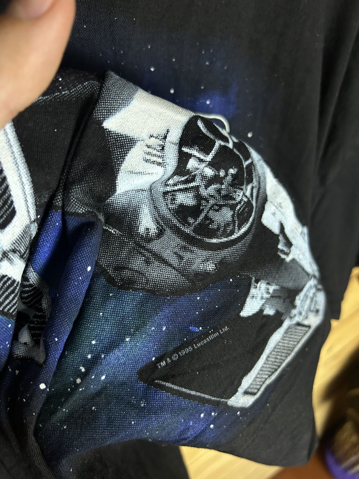 Vintage Vintage 1995 Star Wars Darth Vader T shirt Size US XL / EU 56 / 4 - 4 Thumbnail