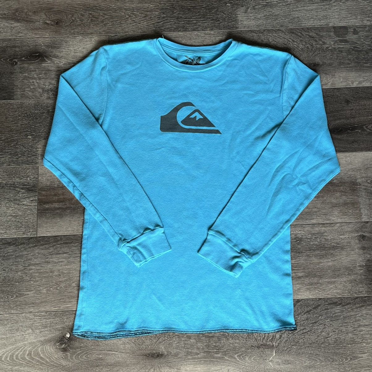 Quiksilver Vintage 2000s Quiksilver Center Logo Longsleeve Thermal Tee Size US L / EU 52-54 / 3 - 1 Thumbnail
