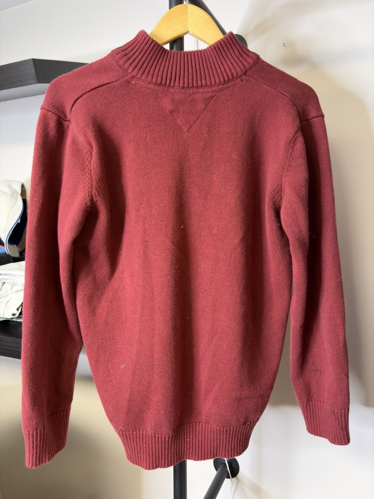 Tommy Hilfiger Tommy Hilfiger Red 3/4 Zip Sweater Size US XL / EU 56 / 4 - 3 Thumbnail