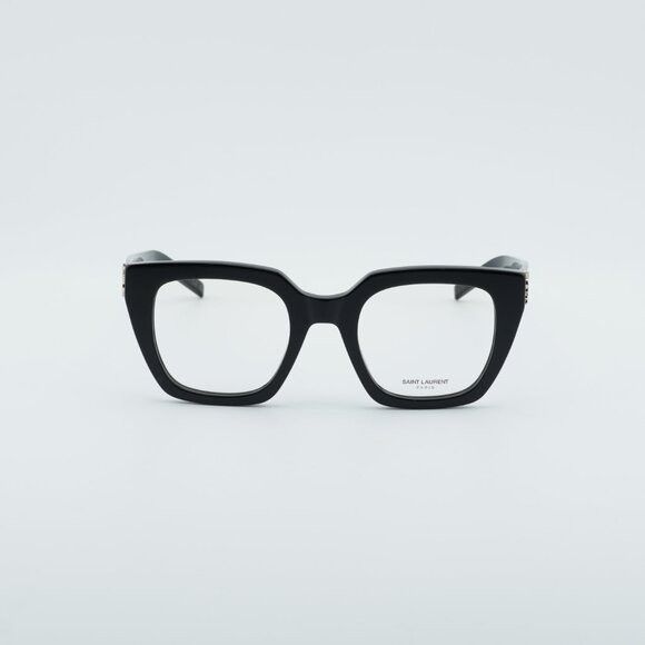 Saint Laurent Paris Saint Laurent SL M143 OPT 001 Eyeglasses Black 51mm Square Size ONE SIZE - 2 Thumbnail