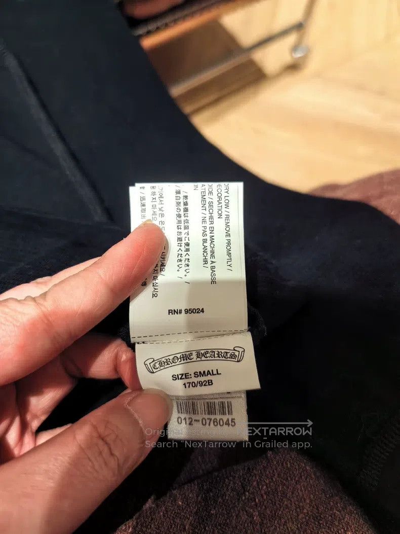 Chrome Hearts CHROME HEARTS Size S Waffle Long Sleeve T-shirt with vines Size US S / EU 44-46 / 1 - 4 Thumbnail
