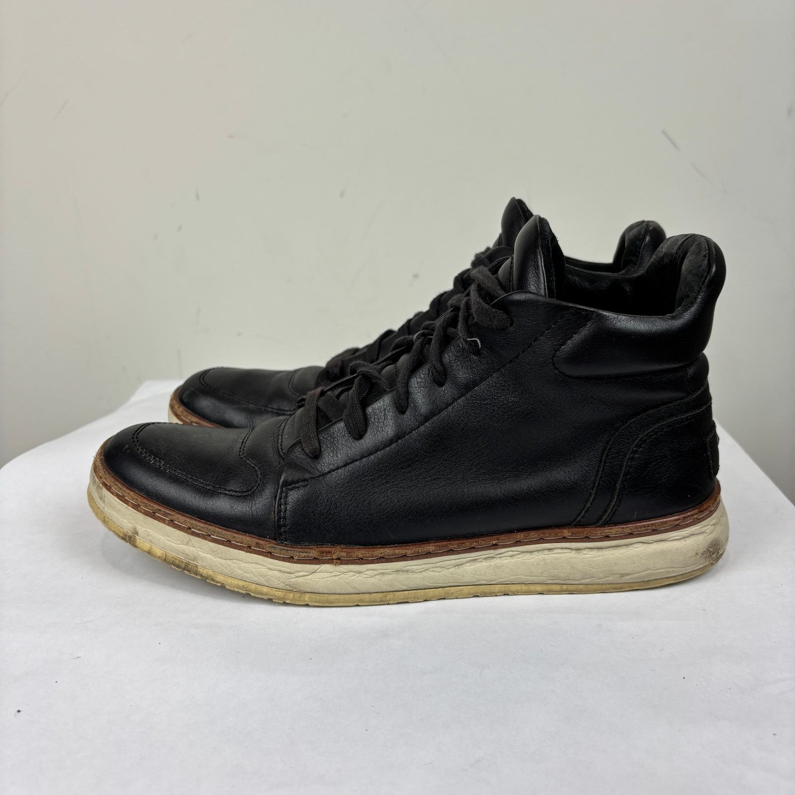 John Varvatos John Varvatos Star USA Leather High Top Sneakers Men's 10M Size US 10 / EU 43 - 5 Thumbnail