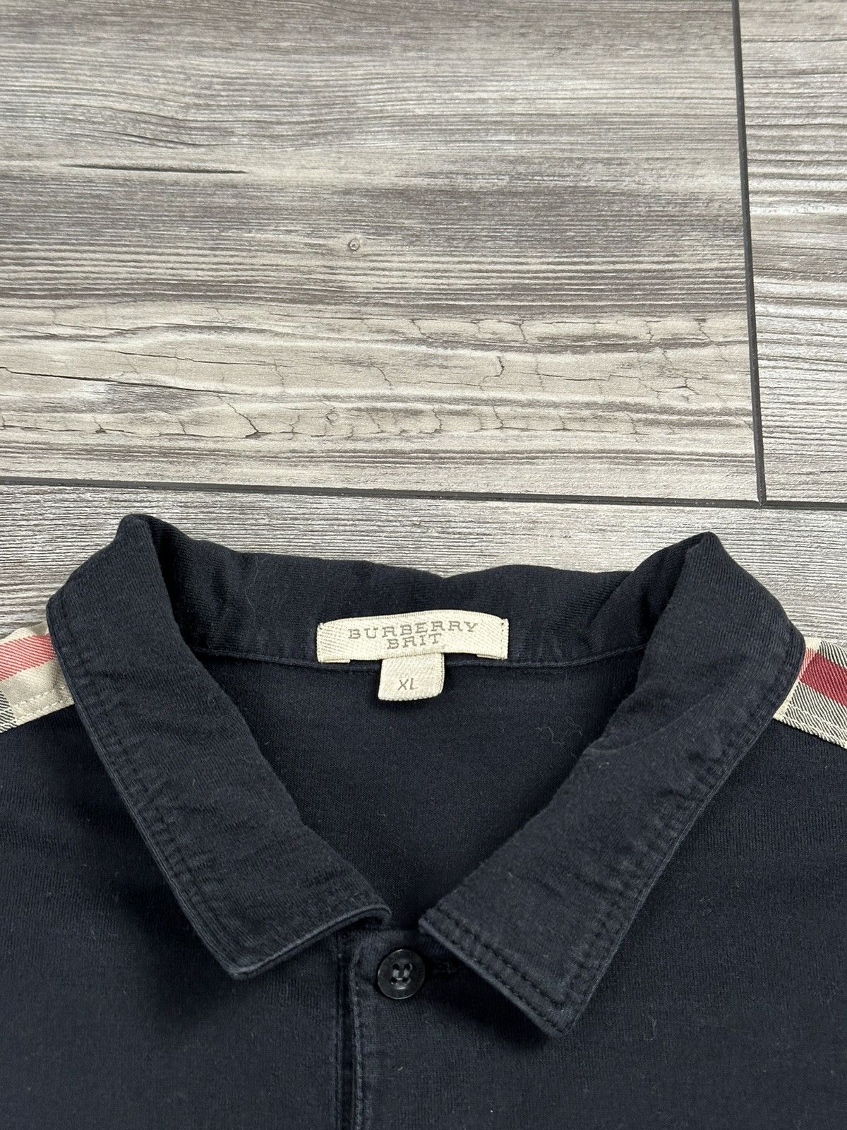 Burberry Burberry Brit Nova Check Shoulders Polo Size US L / EU 52-54 / 3 - 3 Thumbnail