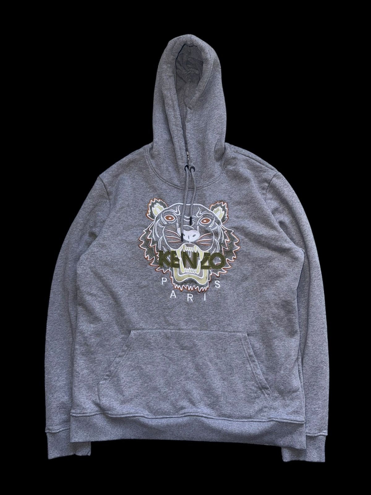グレー KENZO フード付きパーカー L