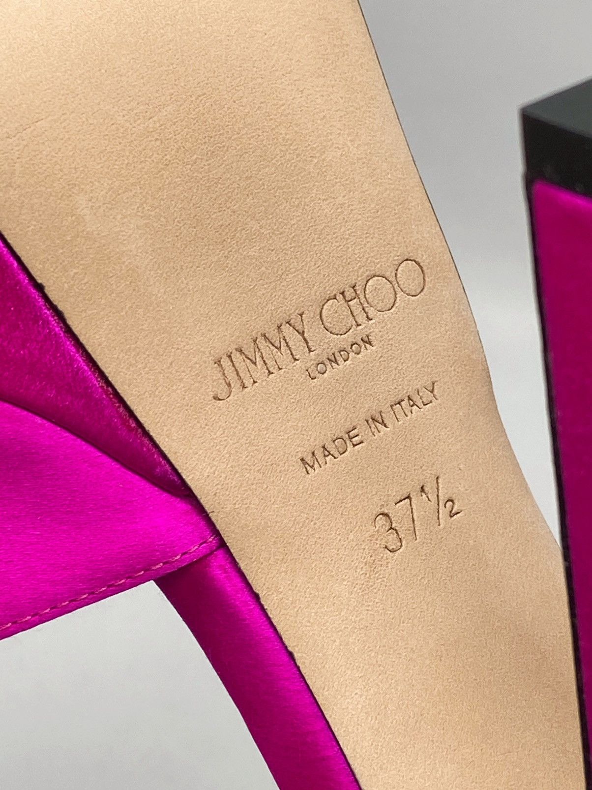 Jimmy Choo Jimmy Choo Socorie 120 Satin Platform Sandals size 37.5 Size US 7.5 / IT 37.5 - 15 Thumbnail