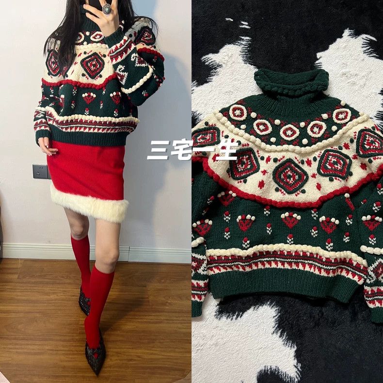 Issey Miyake Issey Miyake Christmas jumper Size M / US 6-8 / IT 42-44 - 1 Thumbnail