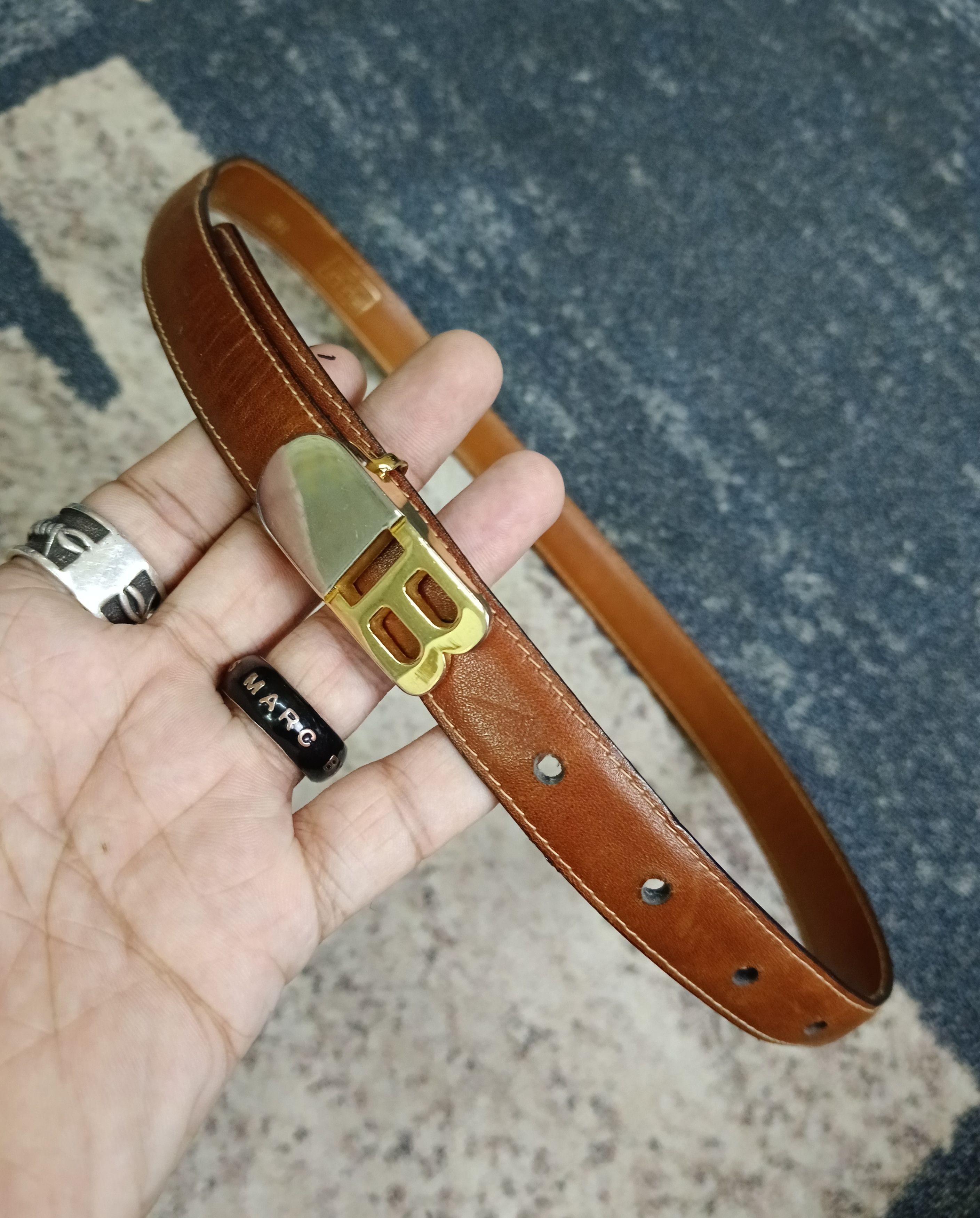 Bally BALLY LOGO LEATHER BUCKLE BELT Size ONE SIZE - 2 Thumbnail