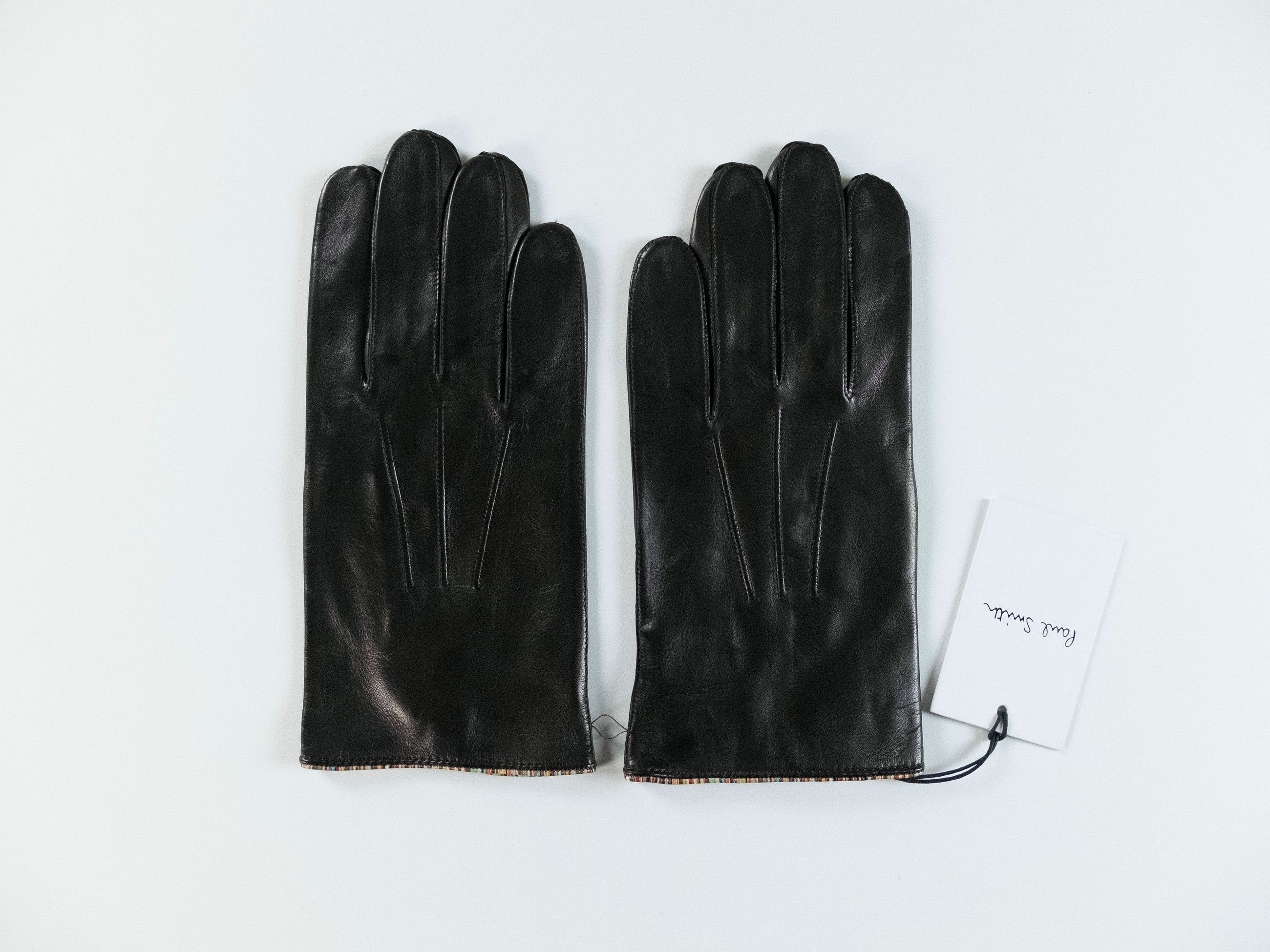 Paul Smith PAUL SMITH mainline brown stripe piping leather gloves Large Size ONE SIZE - 1 Thumbnail