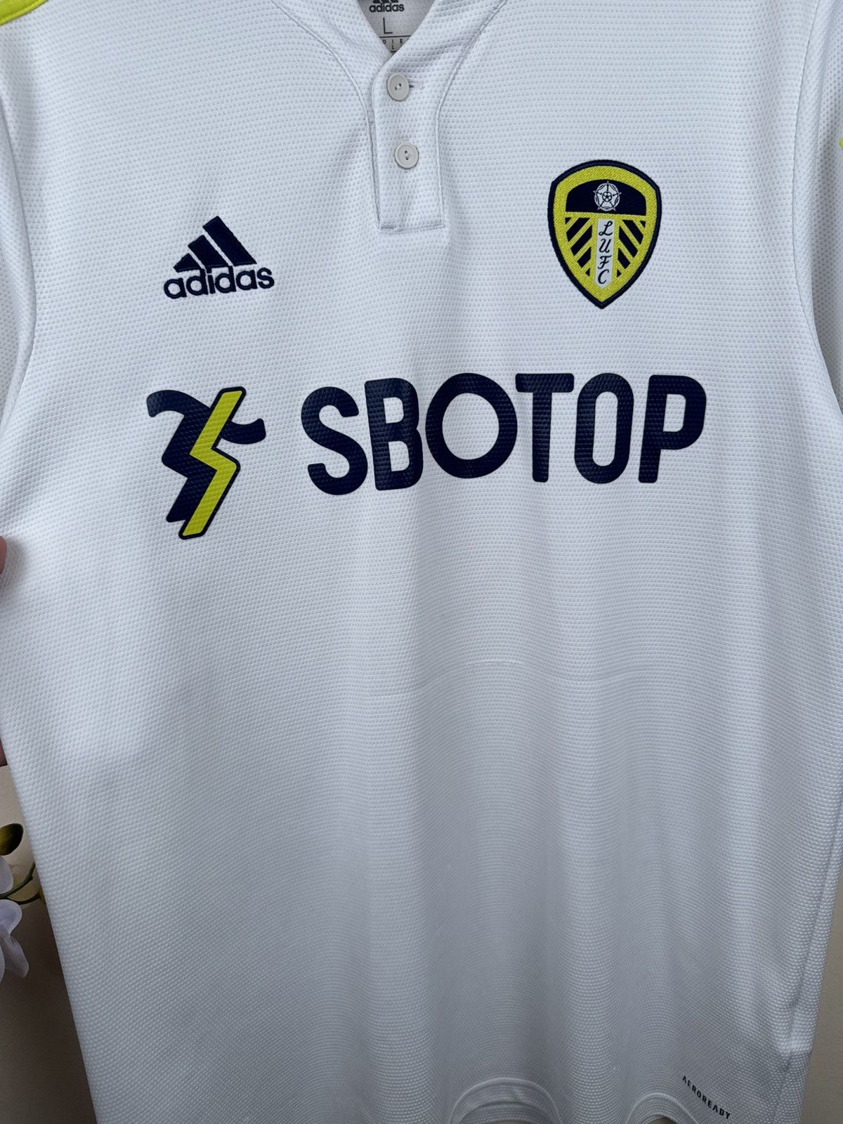 Adidas Leeds United 2021 2022 Jersey Adidas Home Shirt Football L Size US L / EU 52-54 / 3 - 11 Thumbnail