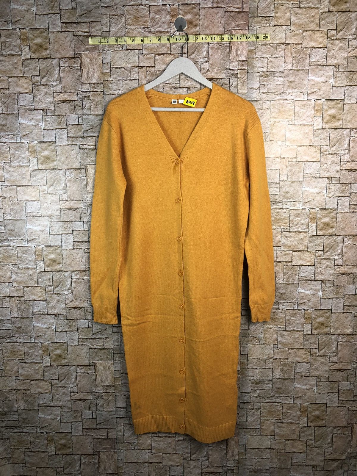 Homespun Knitwear × Undercover × Uniqlo Uniqlo X Undercover Mustard Long Knitwear #A919 Size S / US 4 / IT 40 - 1 Thumbnail