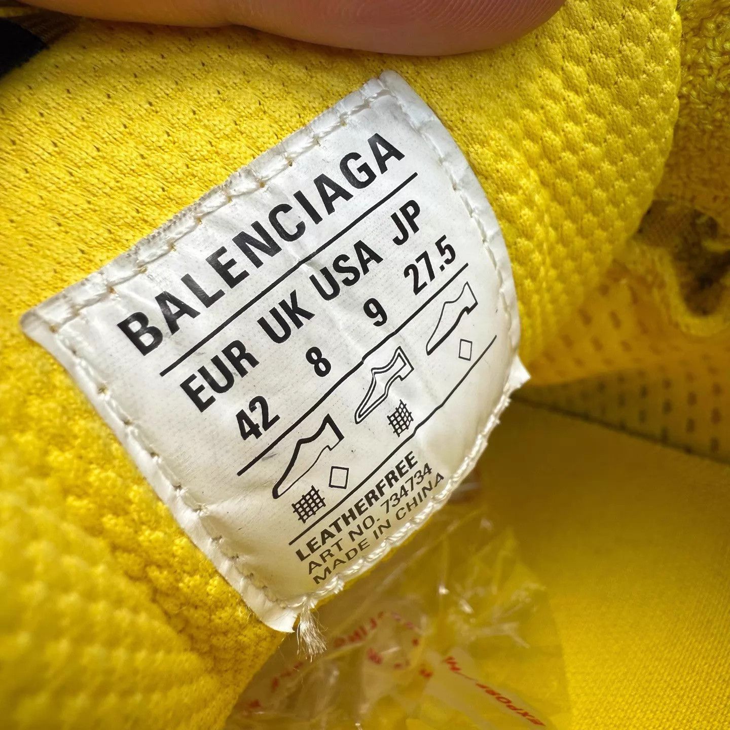 Balenciaga Balenciaga 3XL Dadshoe Black/Yellow Distressed 42 99 OG Size US 9 / EU 42 - 8 Thumbnail