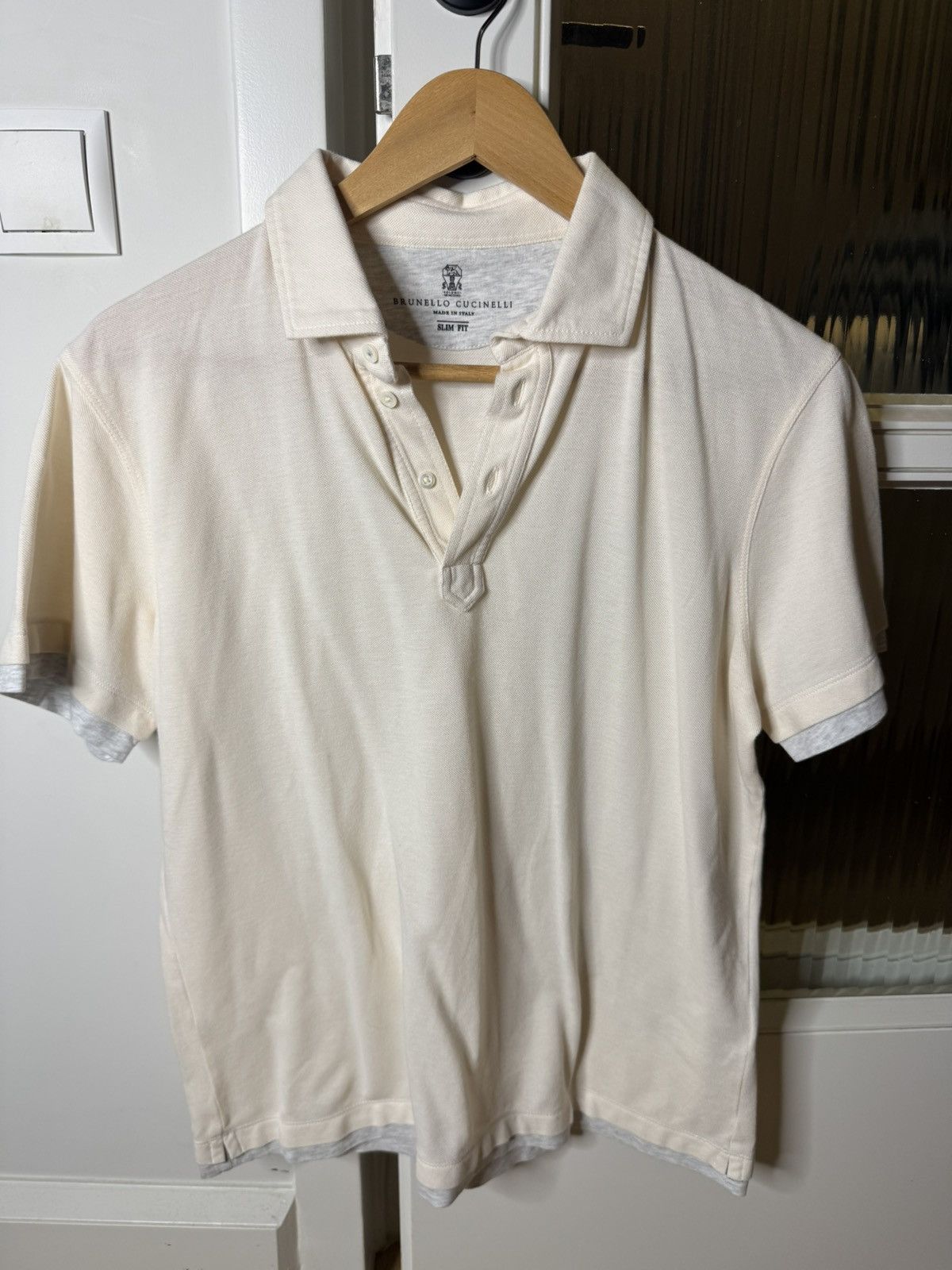 Brunello Cucinelli White polo Size US M / EU 48-50 / 2 - 1 Thumbnail