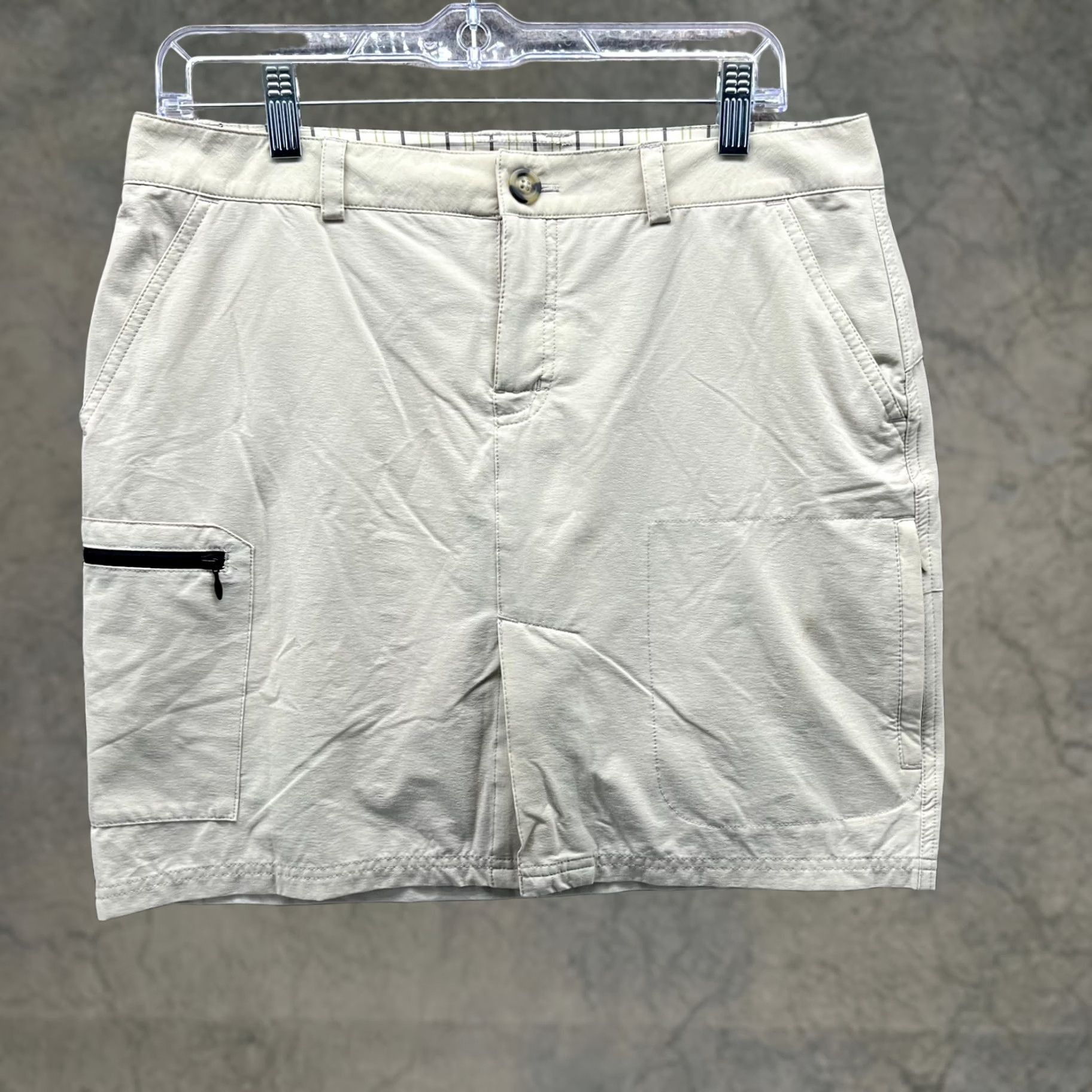 Eastern Mountain Sports EASTERN MOUNTAIN SPORTS Skort Womens Small Beige Stretch Outdoor Hiking Pockets Activewear Size 28" / US 6 / IT 42 - 1 Thumbnail