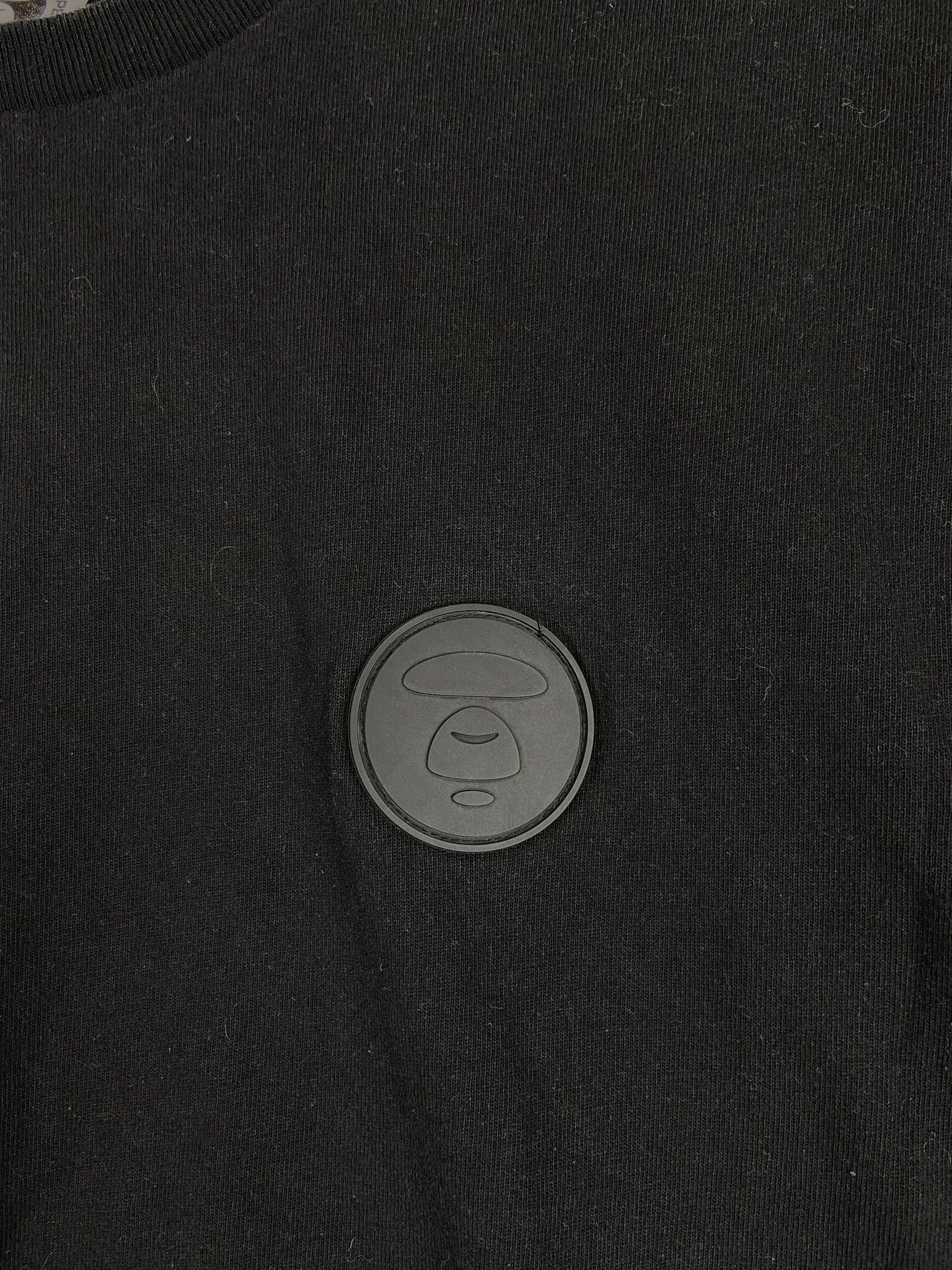 Aape AApe Black Logo Patch Tee – Streetwear Staple L Size US L / EU 52-54 / 3 - 3 Thumbnail