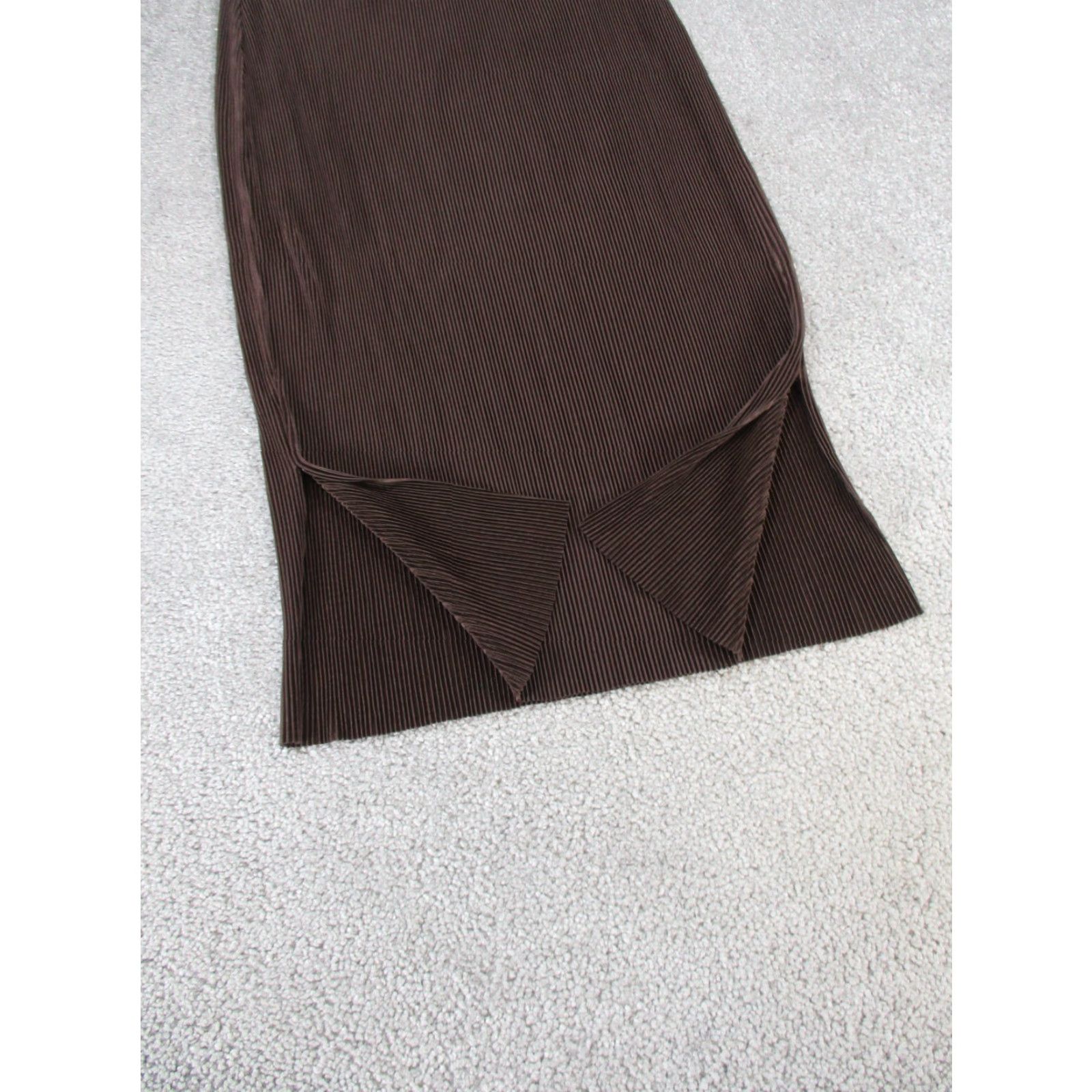 Anthropologie Dolan Anthropologie Skirt XS Womens Midi Brown Ribbed Lightweight Pull On Pencil/ Straight, 90s? (Note: There is no 90s in original) Size 26" / US 2 / IT 38 - 3 Thumbnail