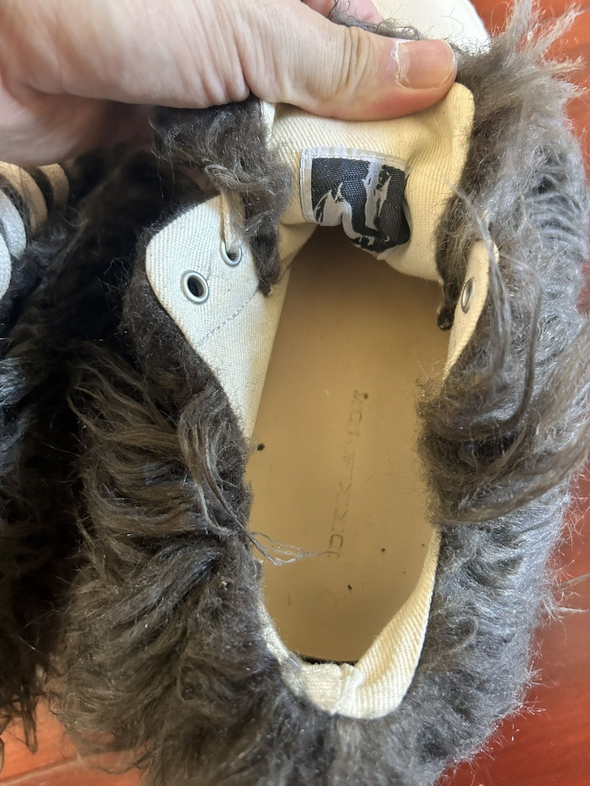 Rick Owens × Rick Owens Drkshdw Rick Owens Hairy Ramones Low Size US 7.5 / EU 40-41 - 5 Thumbnail