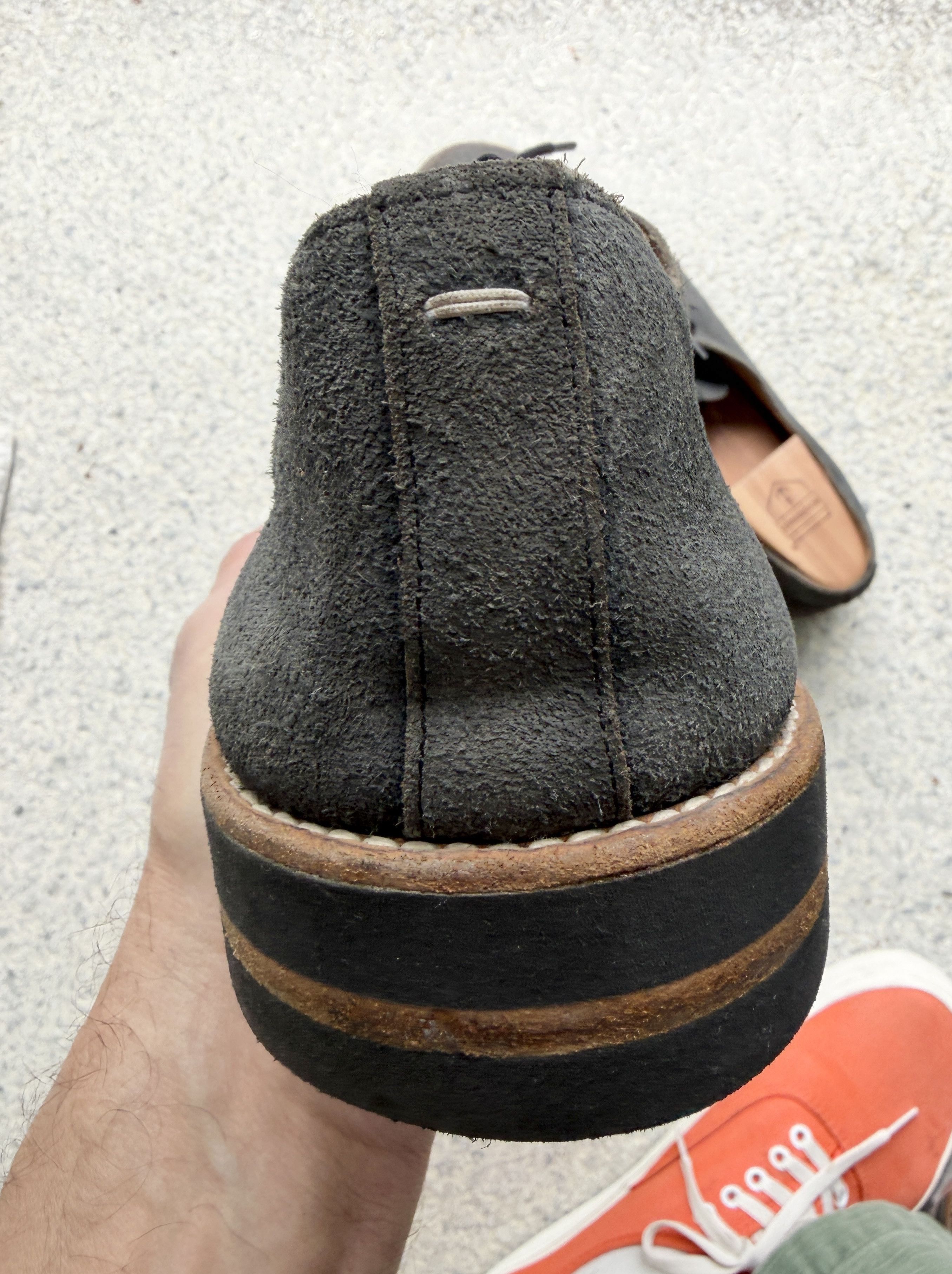Maison Margiela Margiela Line 22 shoe black charcoal grey distressed sz 12 Size US 12 / EU 45 - 7 Thumbnail