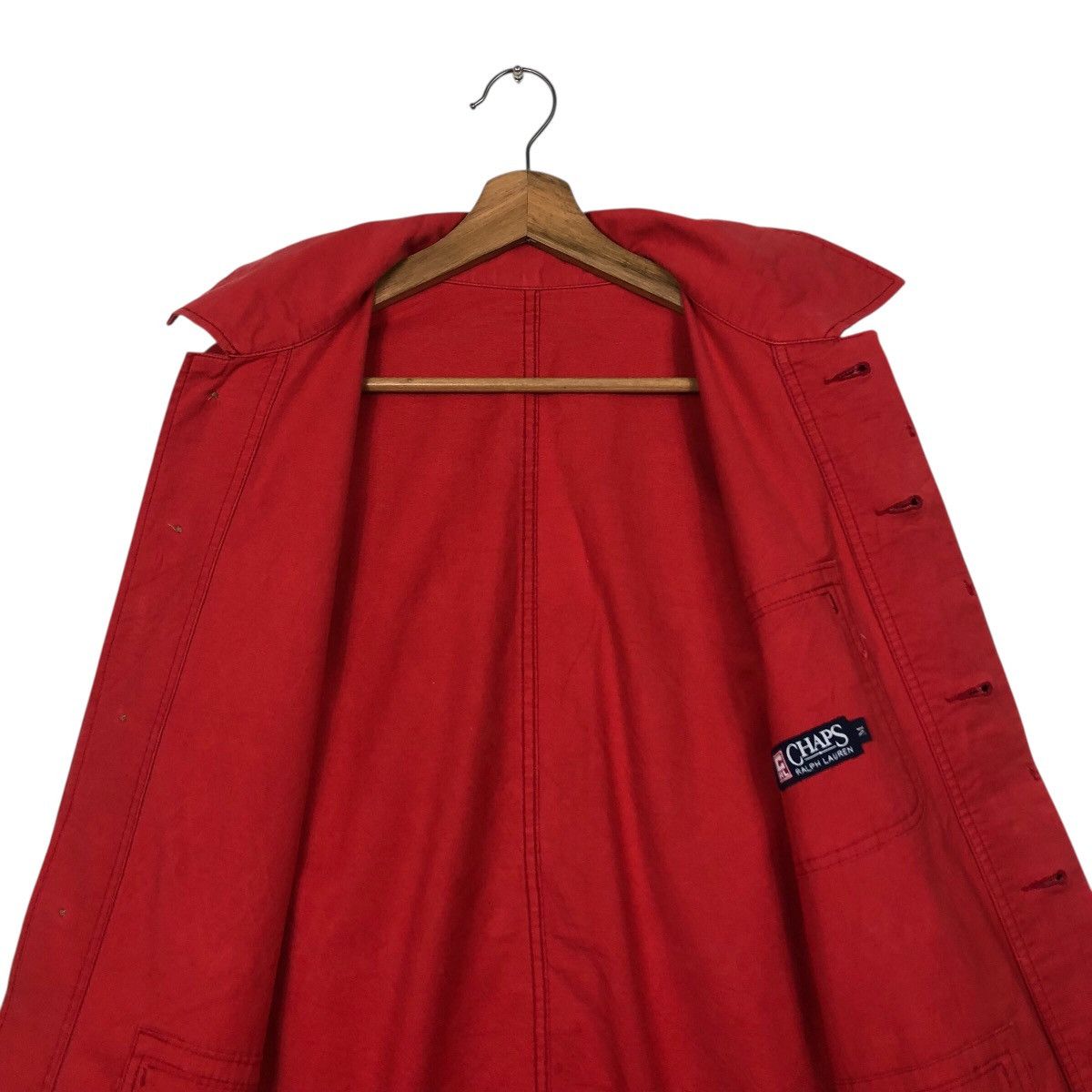 Chaps Ralph Lauren × Japanese Brand Rich Red Vintage Chore Jacket Duck Canvas Chaps Ralph Lauren Size US M / EU 48-50 / 2 - 15 Thumbnail