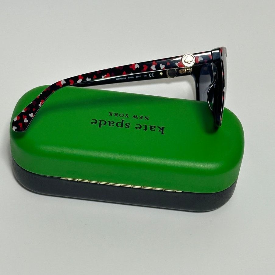 Kate Spade Kate Spade Heart Amiyah/G/S Heart 56 MM Butterfly Sunglasses Size ONE SIZE - 8 Thumbnail