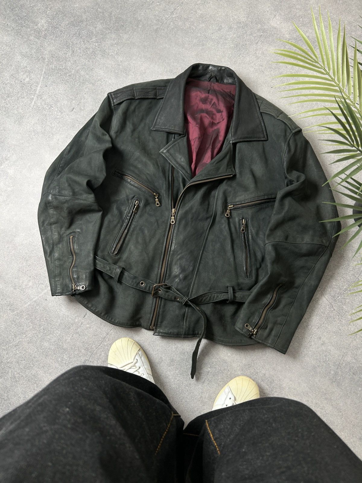 Genuine Leather Vintage Genuine Leather biker jacket cowboys mens Size US L / EU 52-54 / 3 - 1 Thumbnail