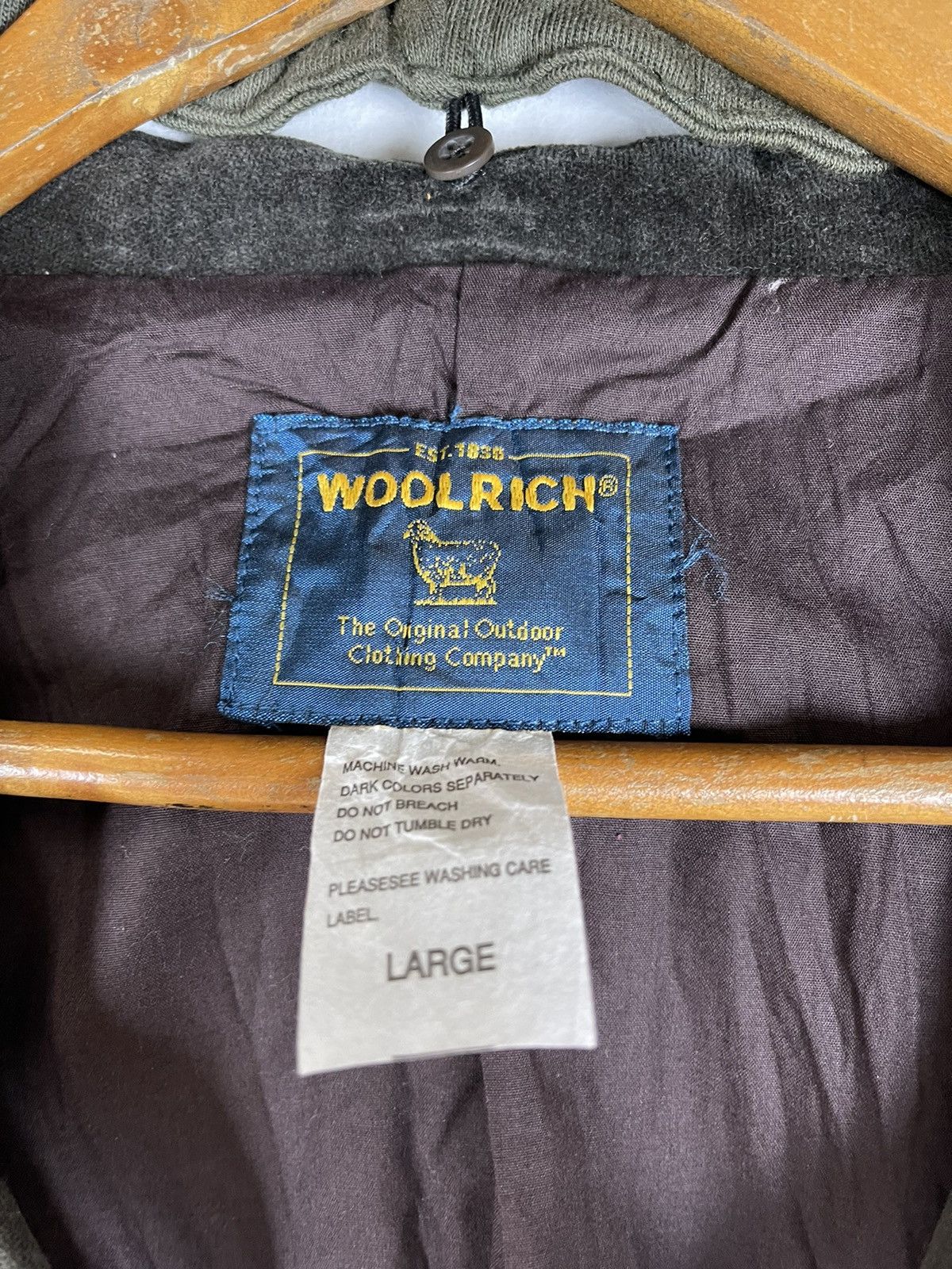 Vintage × Woolrich Woolen Mills WOOLRICH EST1830 HOODIE COAT JACKET Size US L / EU 52-54 / 3 - 12 Thumbnail